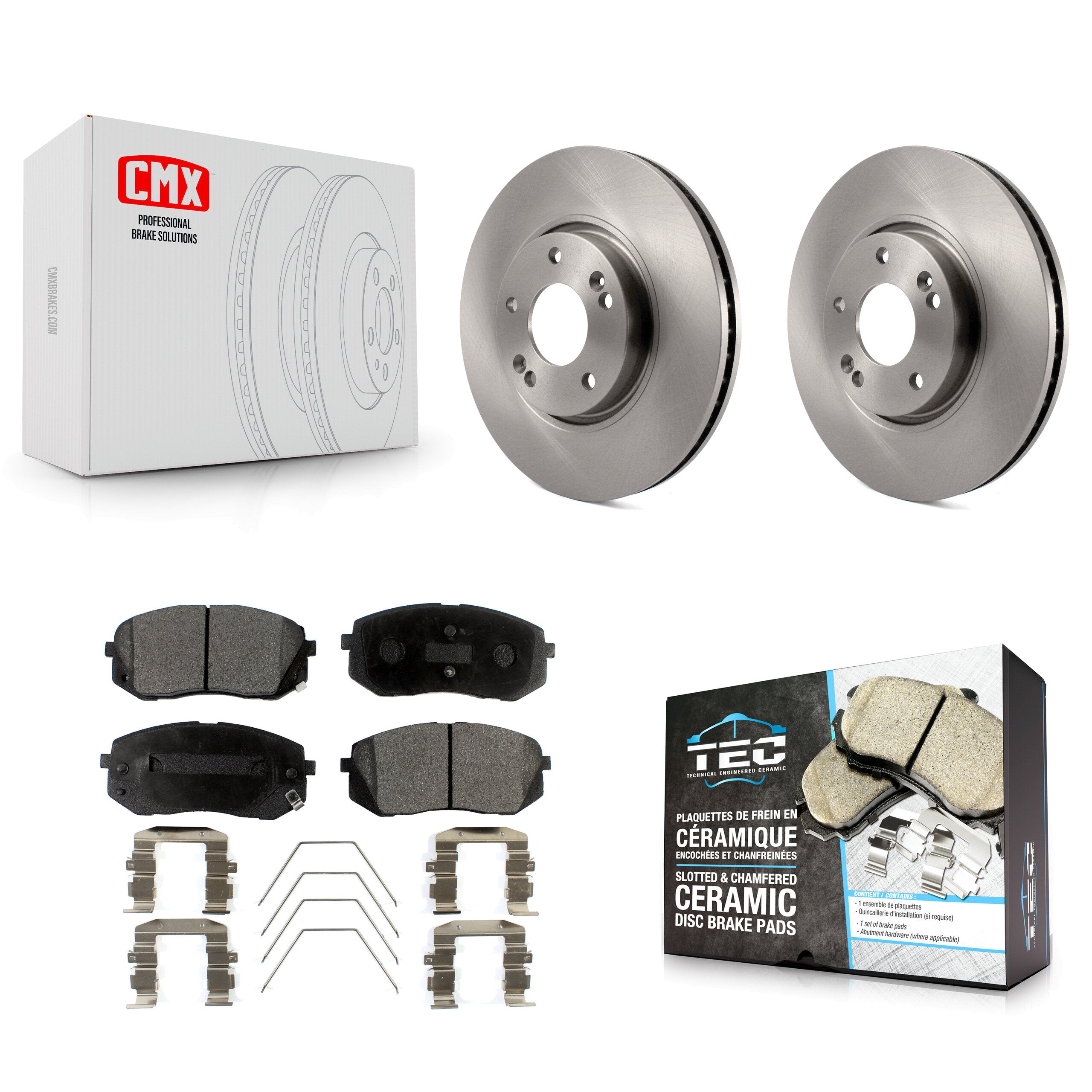 Transit Auto K8T-103841 Disc Brake Kit for 2017-2019 Kia Soul EV - Front product image