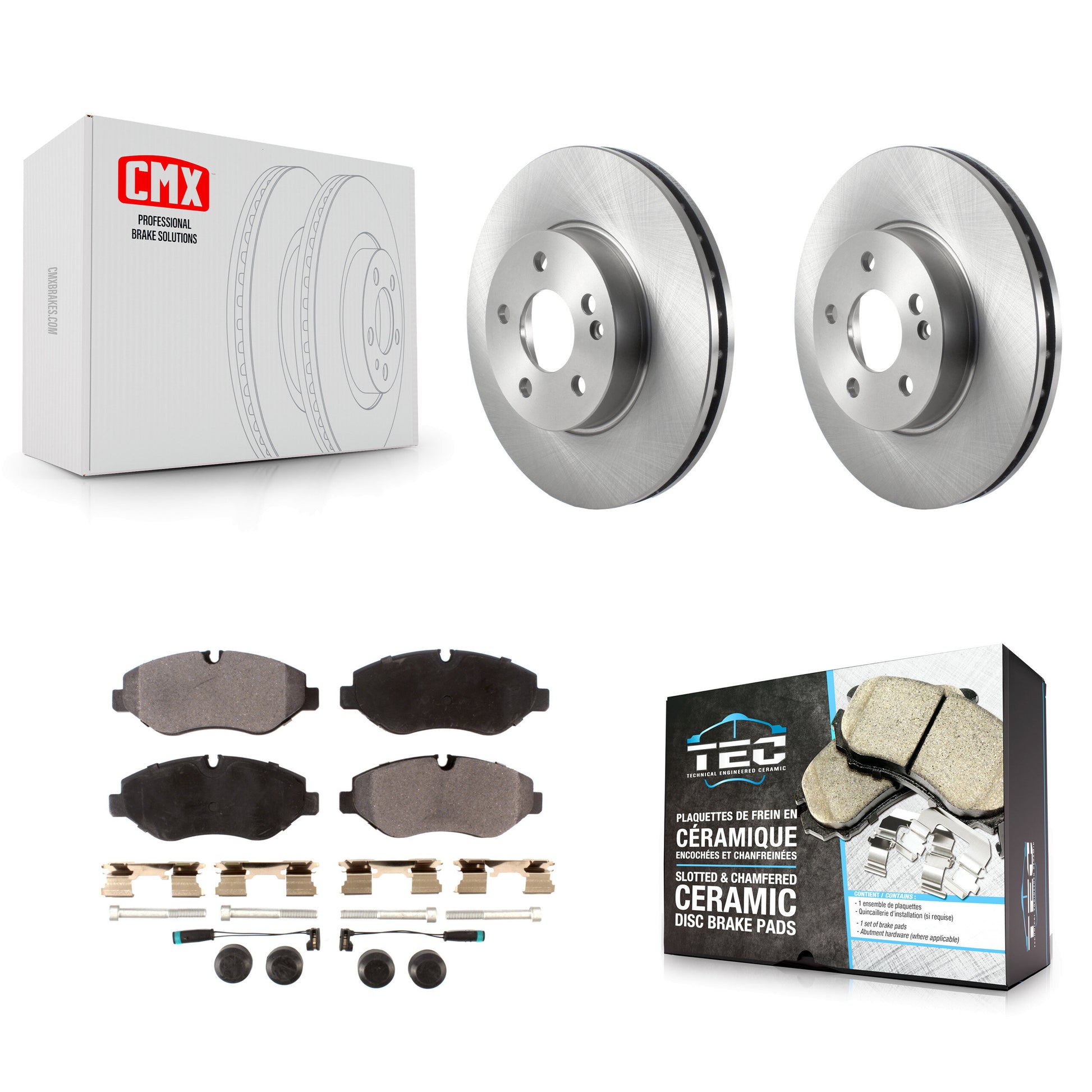 Transit Auto K8T-103844 Disc Brake Kit for 2016-2023 Mercedes-Benz Metris - Front product image