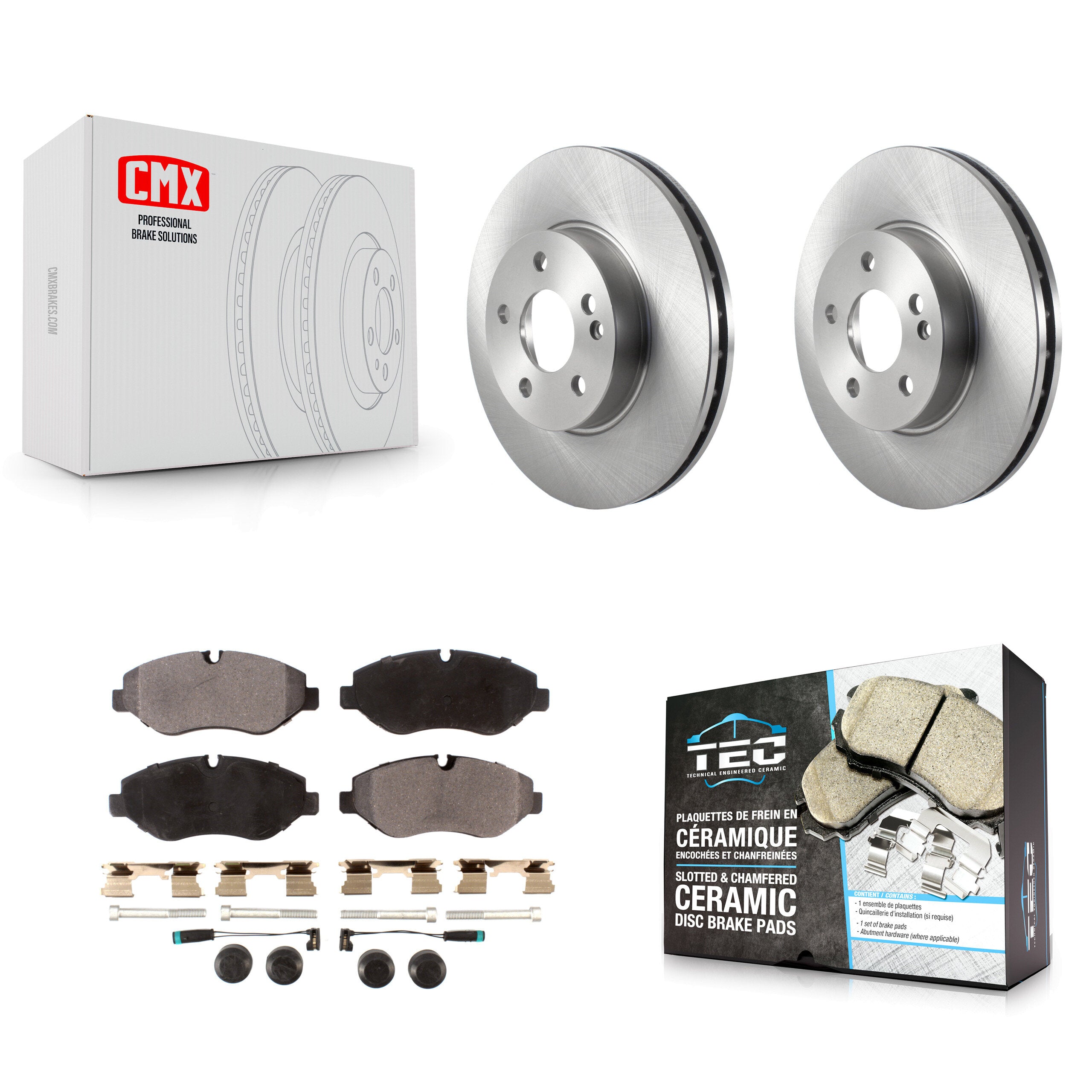 Transit Auto K8T-103844 Disc Brake Kit for 2016-2023 Mercedes-Benz Metris - Front product image