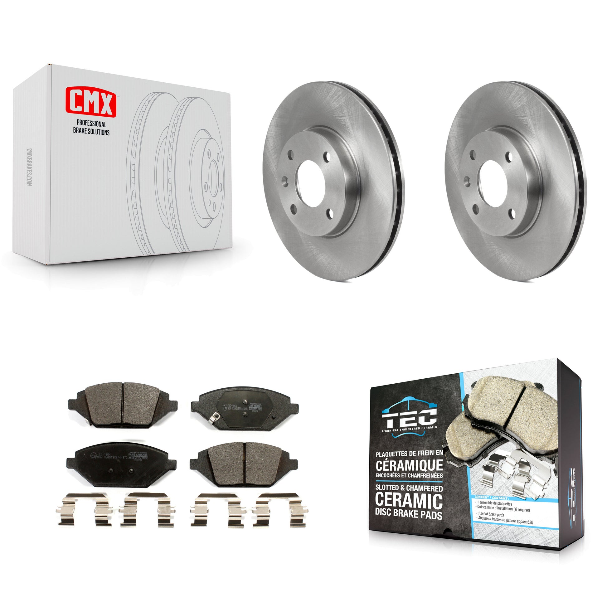 Transit Auto K8T-103846 Disc Brake Kit for 2016-2022 Chevrolet Spark - Front product image