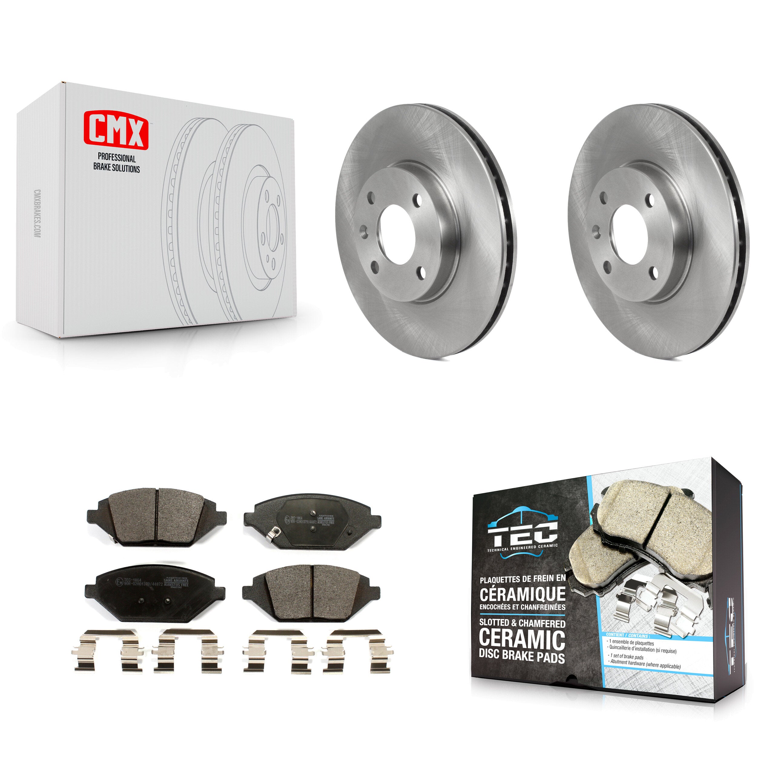 Transit Auto K8T-103846 Disc Brake Kit for 2016-2022 Chevrolet Spark - Front product image