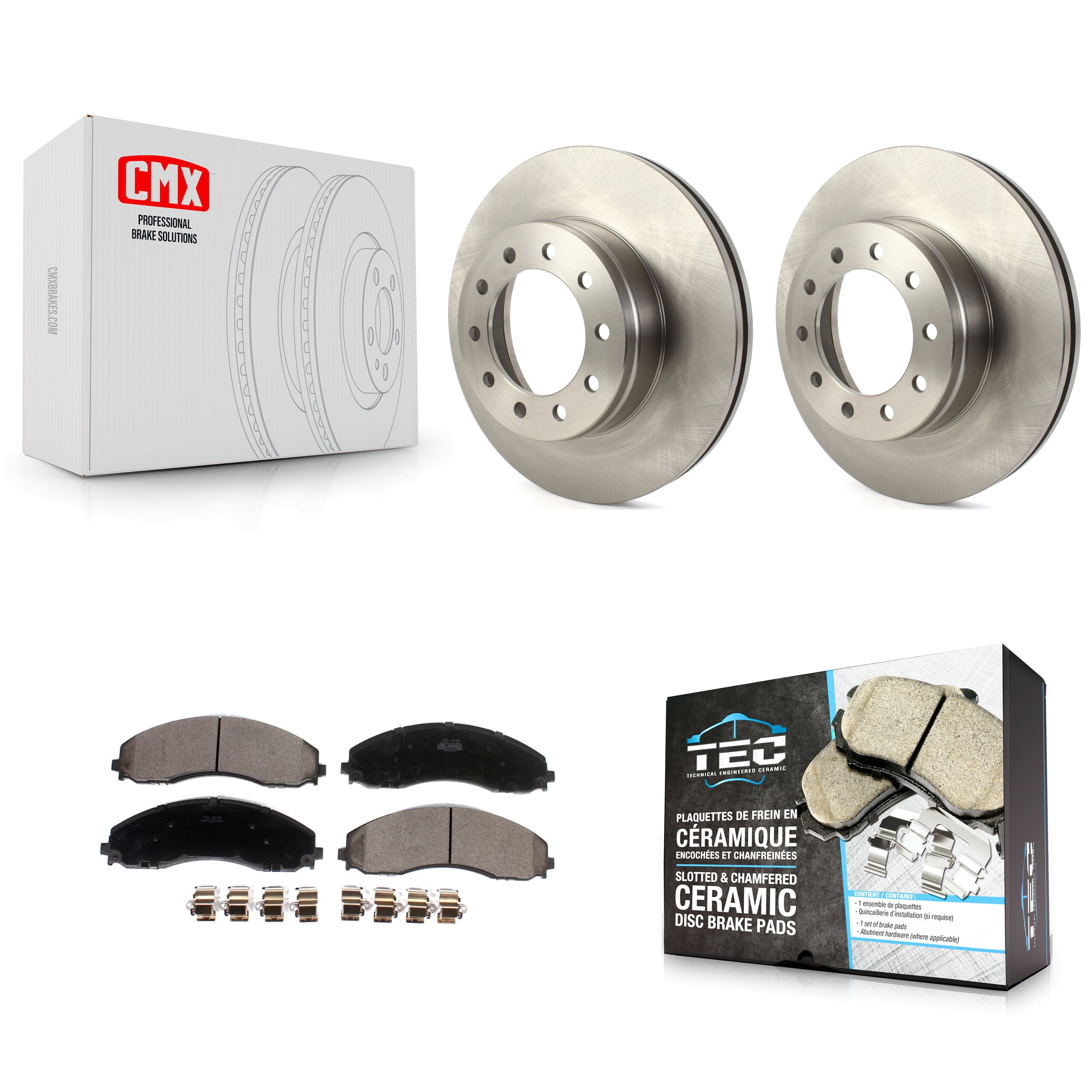 Transit Auto K8T-103848 Disc Brake Kit for 2017-2022 Ford F-550 Super Duty, Ford F-600 Super Duty, Ford F-450 Super Duty - Front product image