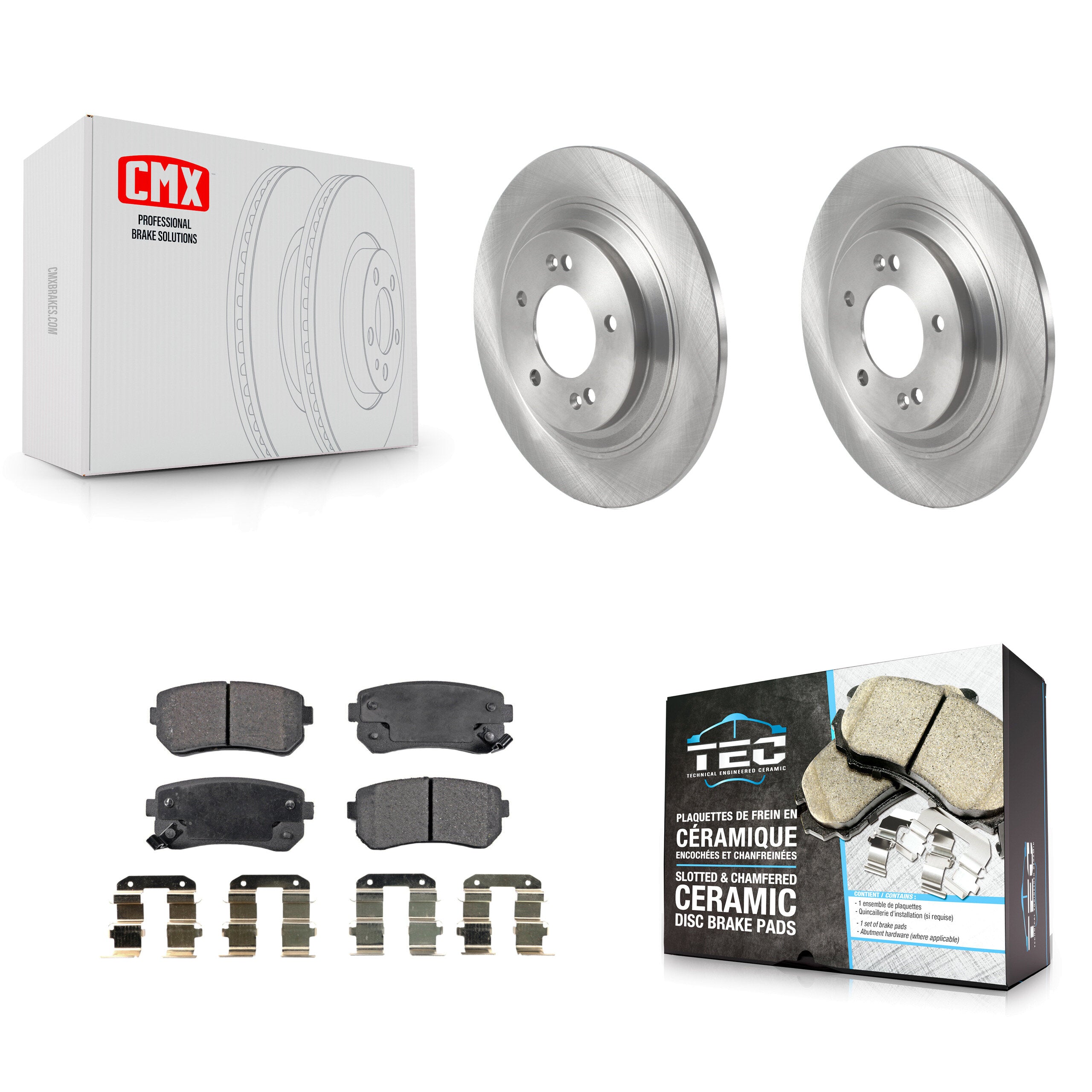 Transit Auto K8T-103901 Disc Brake Kit for 2017 Kia Cadenza - Rear product image