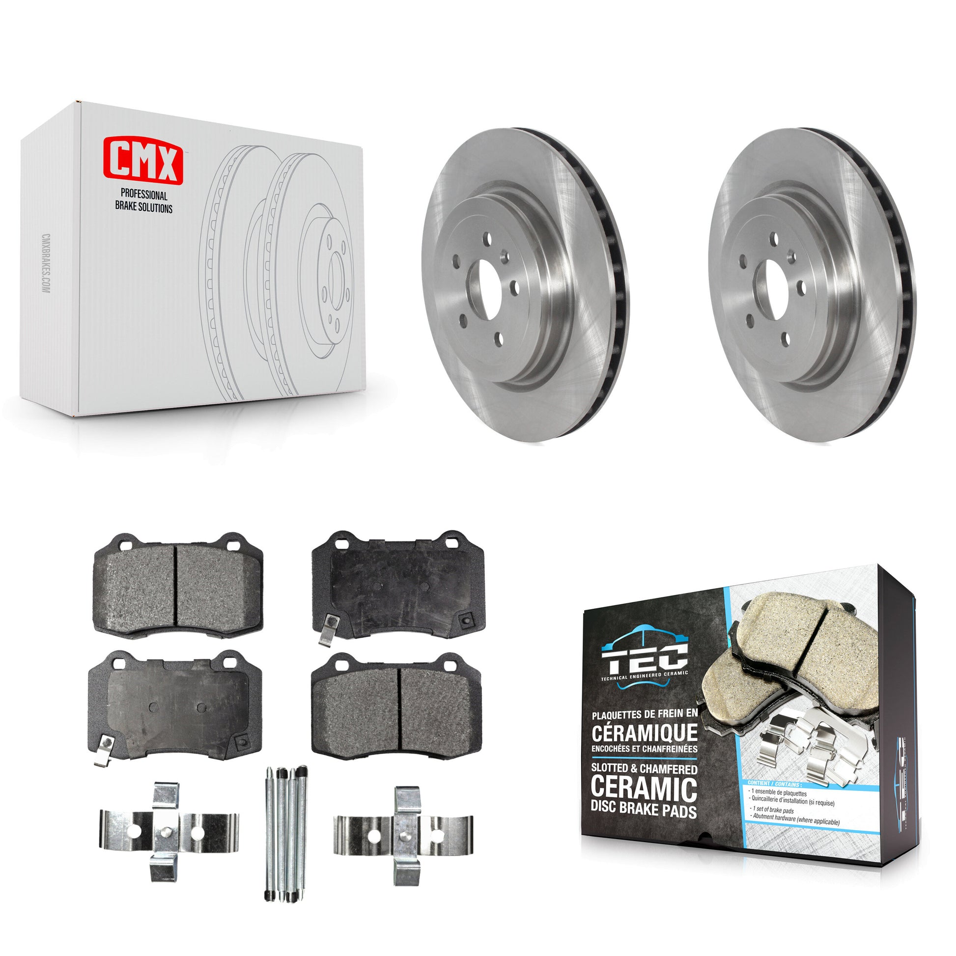Transit Auto K8T-103907 Disc Brake Kit for 2016-2020 Tesla S, Tesla X - Rear product image