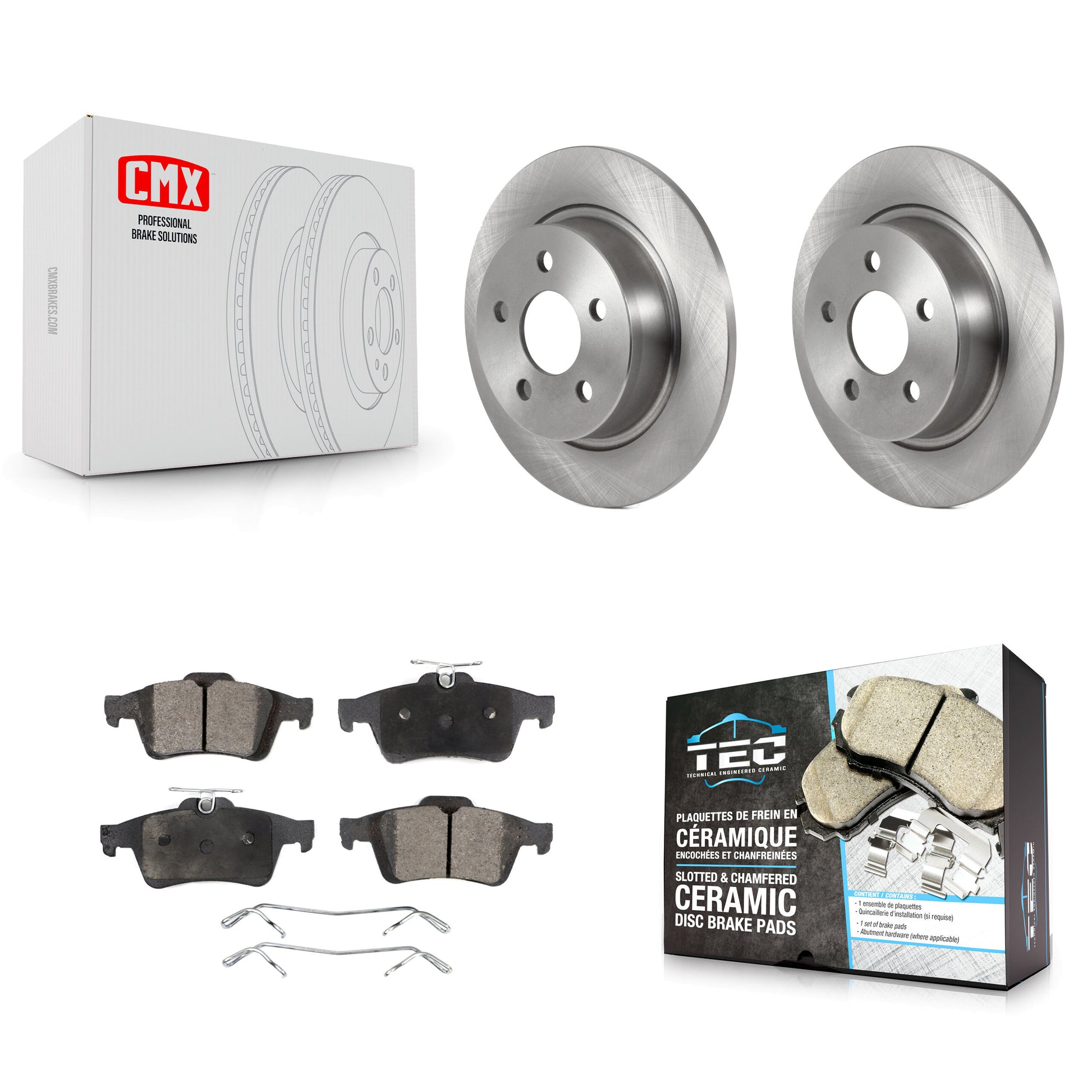 Transit Auto K8T-103914 Disc Brake Kit for 2018-2023 Ford Transit Connect - Rear product image