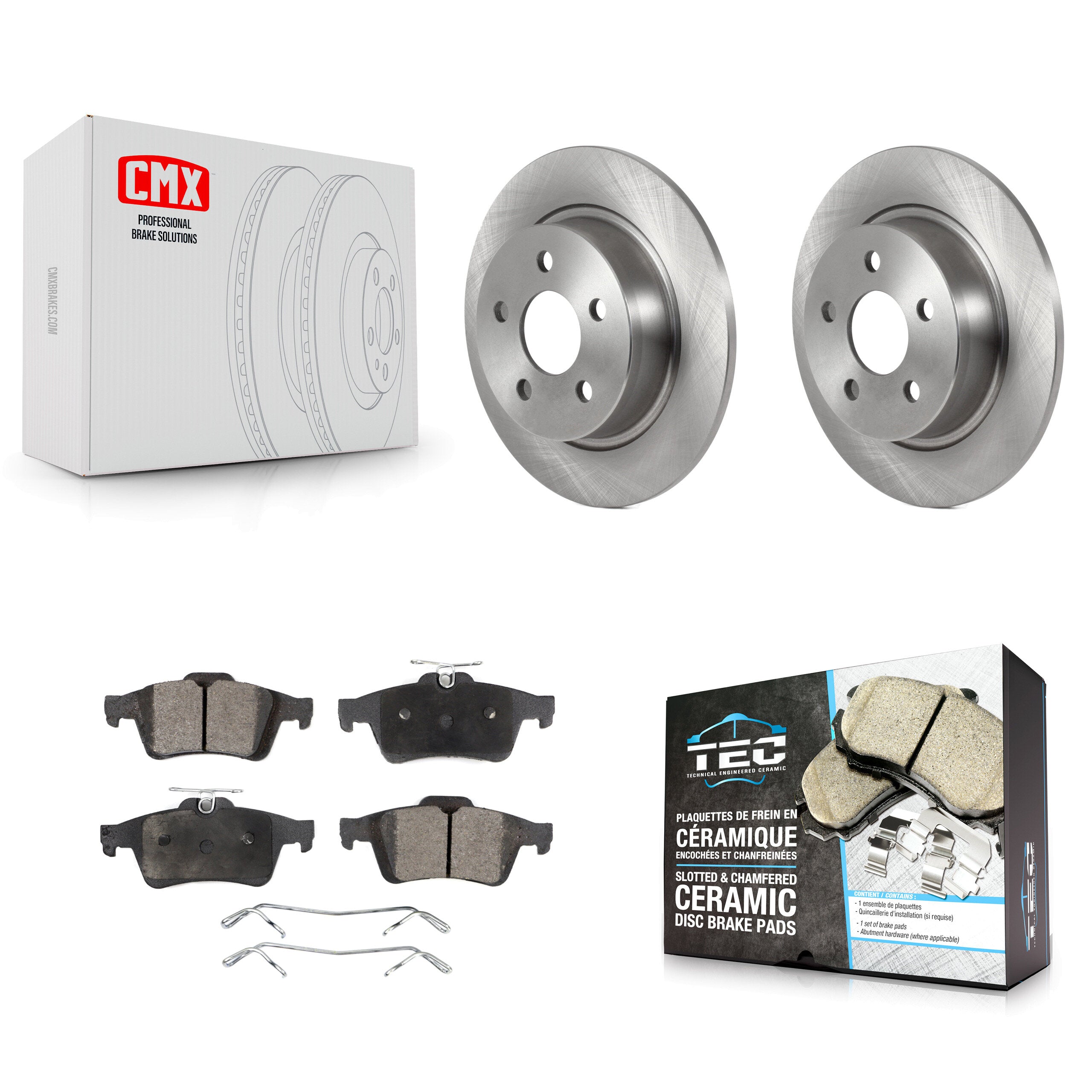 Transit Auto K8T-103914 Disc Brake Kit for 2018-2023 Ford Transit Connect - Rear product image