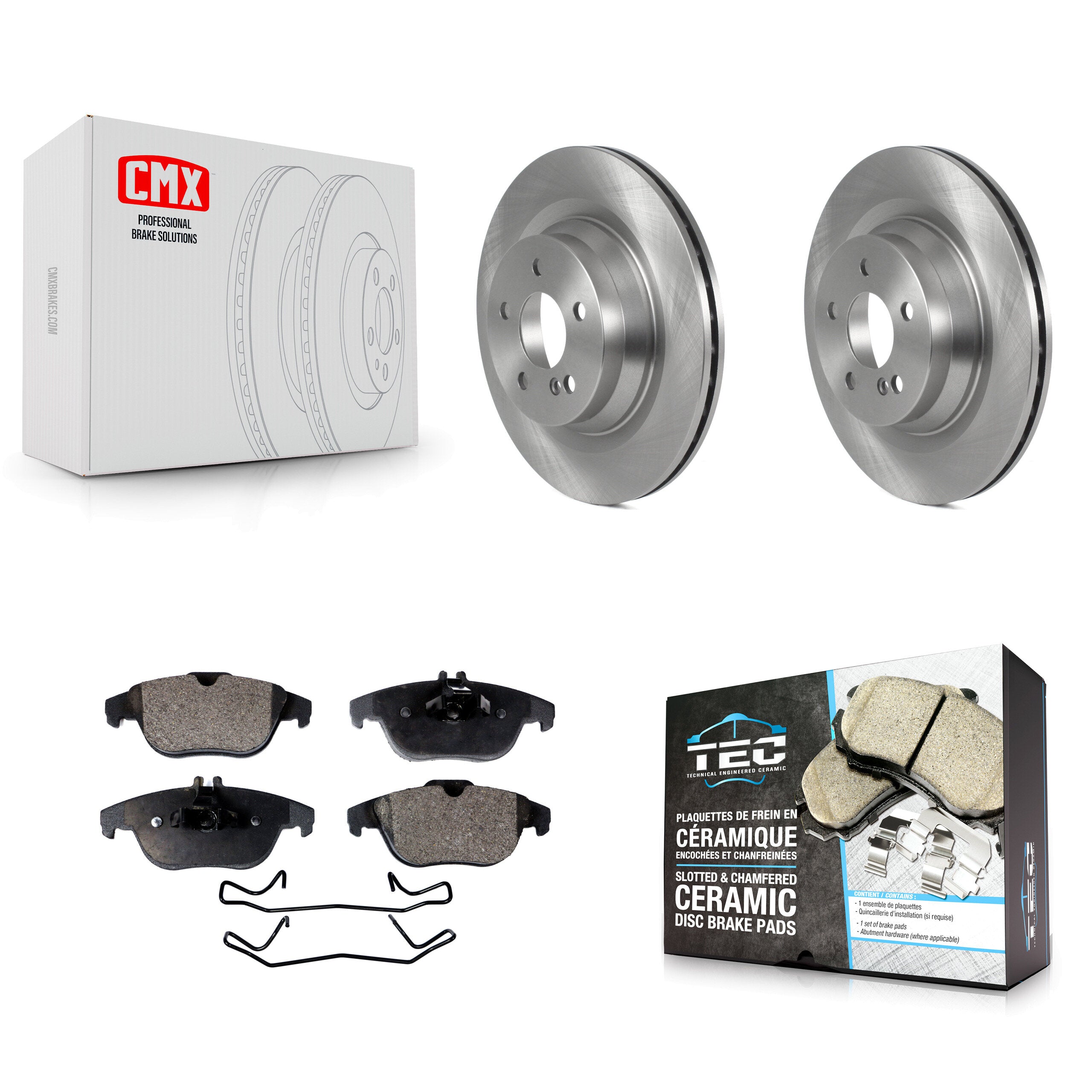 Transit Auto K8T-103916 Disc Brake Kit for 2010-2016 Mercedes-Benz E550 - Rear product image