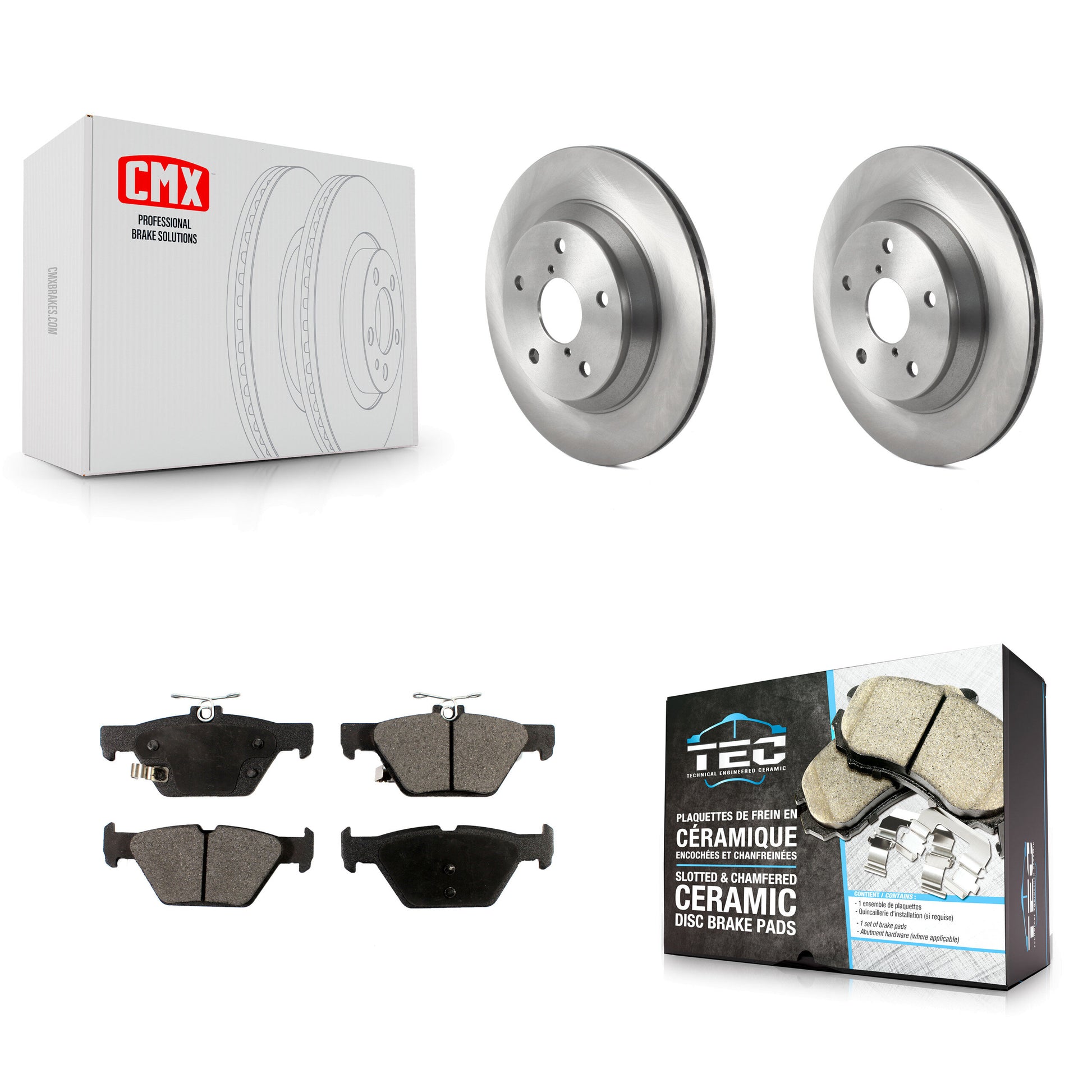 Transit Auto K8T-103923 Disc Brake Kit for 2019-2024 Subaru Crosstrek, Subaru Forester - Rear product image