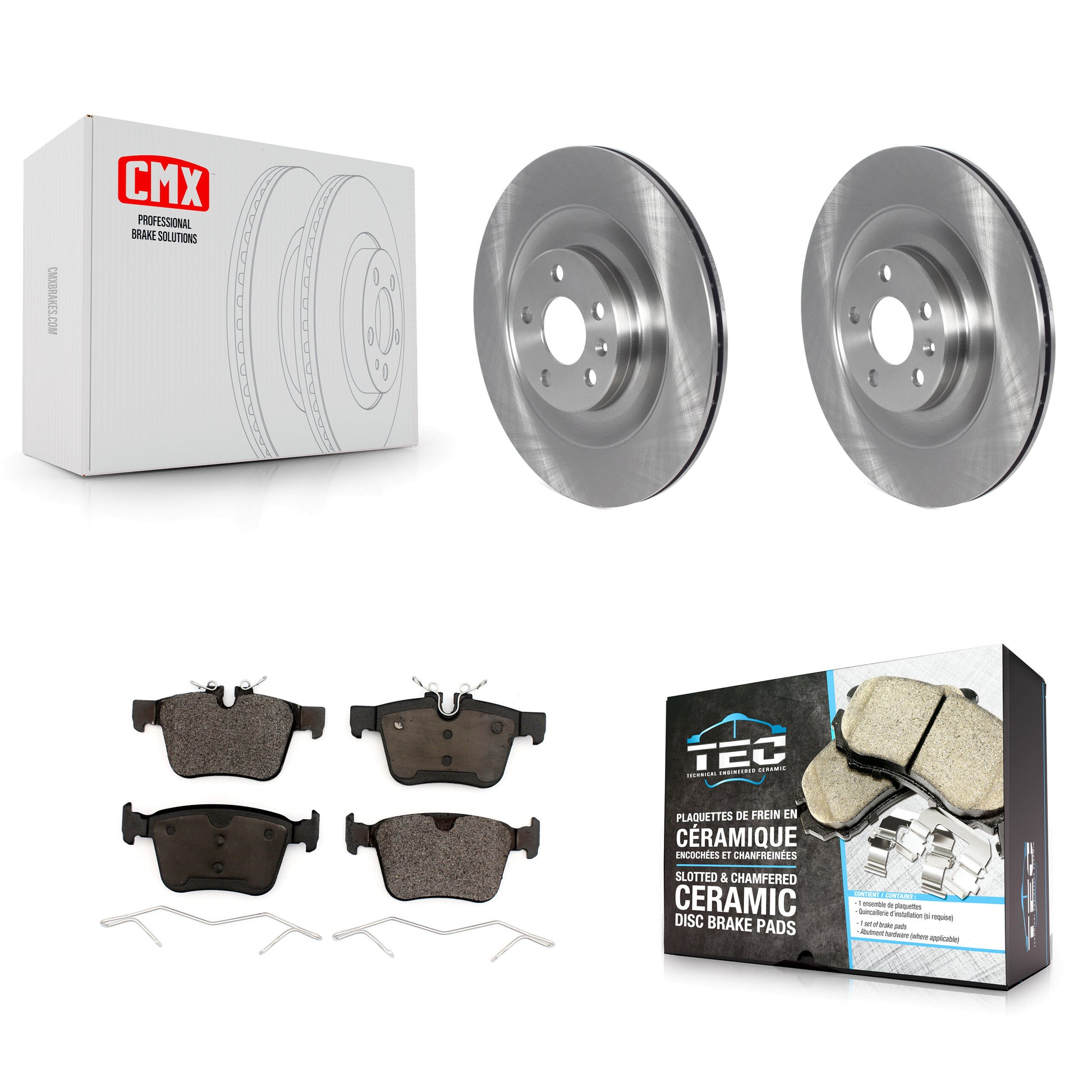 Transit Auto K8T-103925 Disc Brake Kit for 2016-2024 Volvo C40 Recharge, Volvo XC40 Recharge, Volvo XC90 - Rear product image