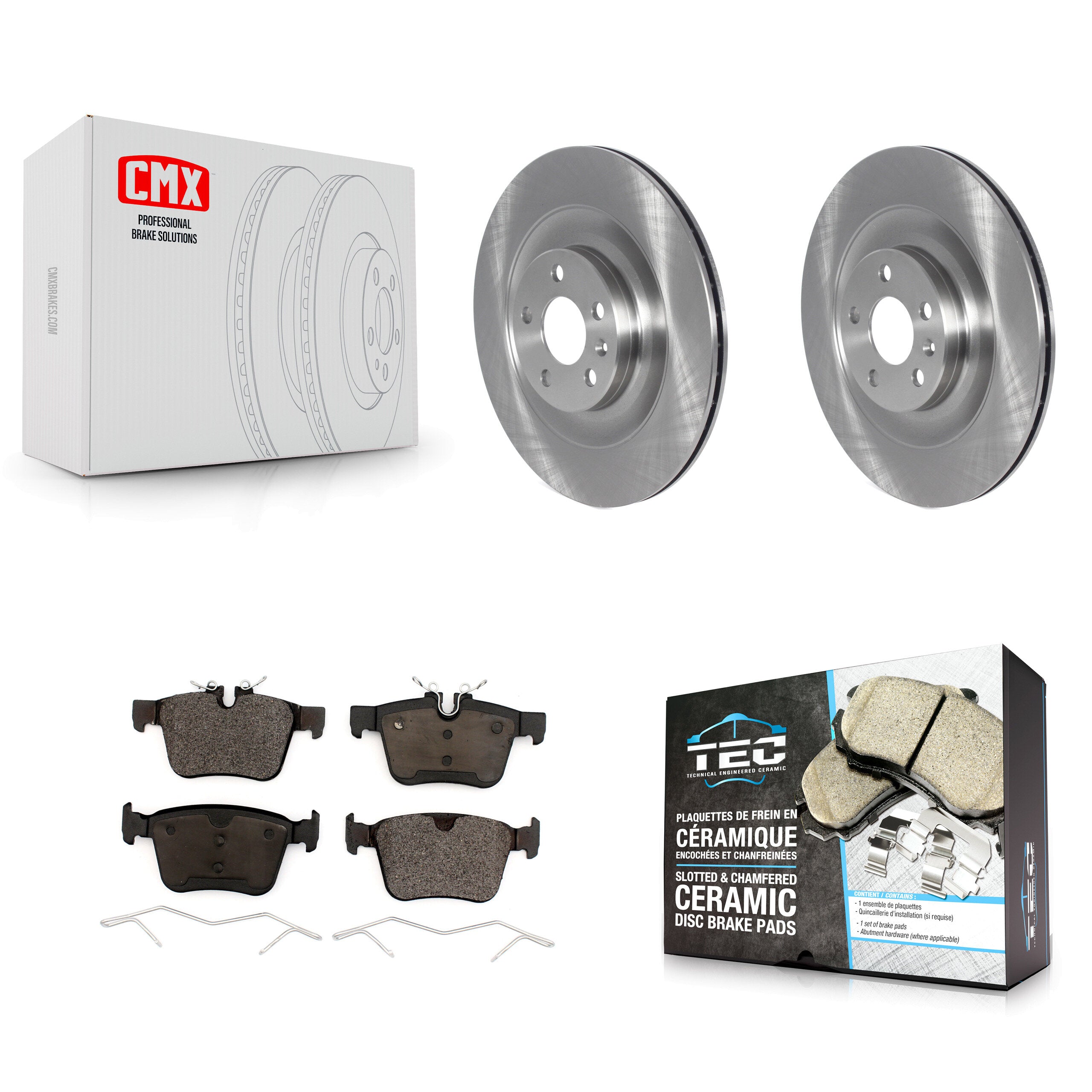 Transit Auto K8T-103925 Disc Brake Kit for 2016-2024 Volvo C40 Recharge, Volvo XC40 Recharge, Volvo XC90 - Rear product image