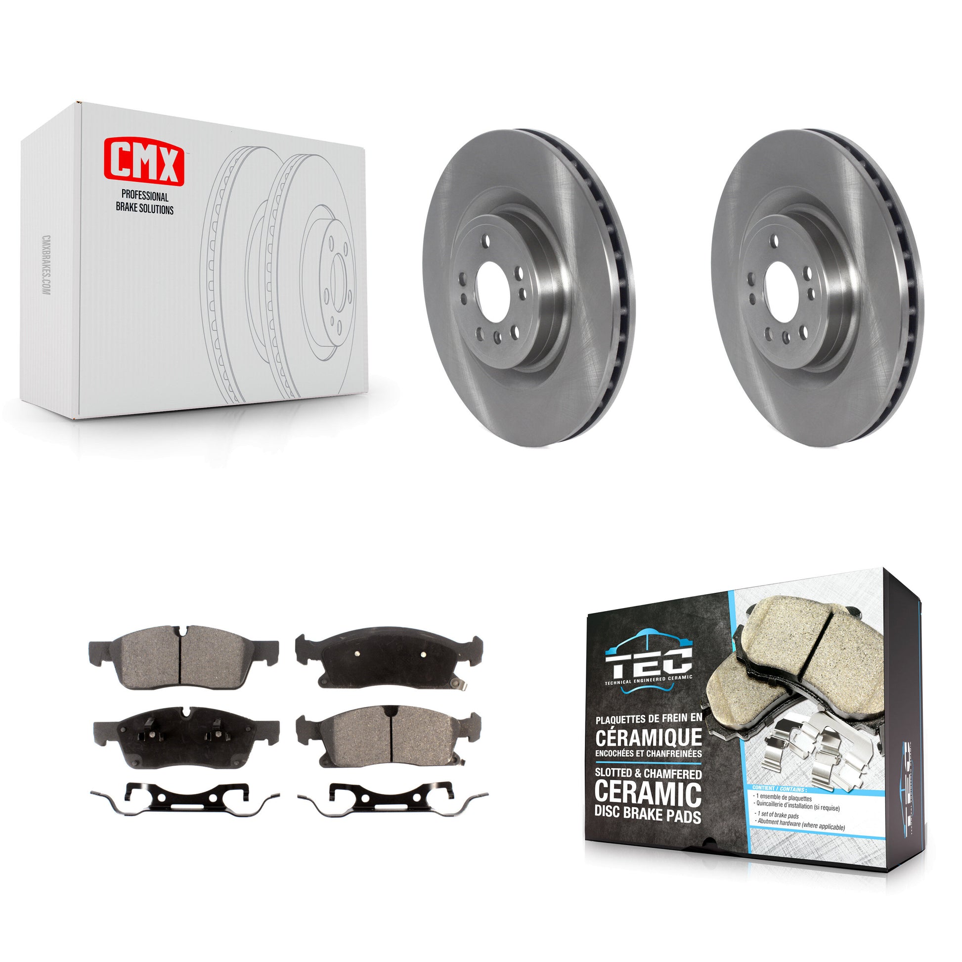 Transit Auto K8T-103940 Disc Brake Kit for 2012-2018 Mercedes-Benz GLE300d, Mercedes-Benz GLE350, Mercedes-Benz GLE350d & more - Front product image