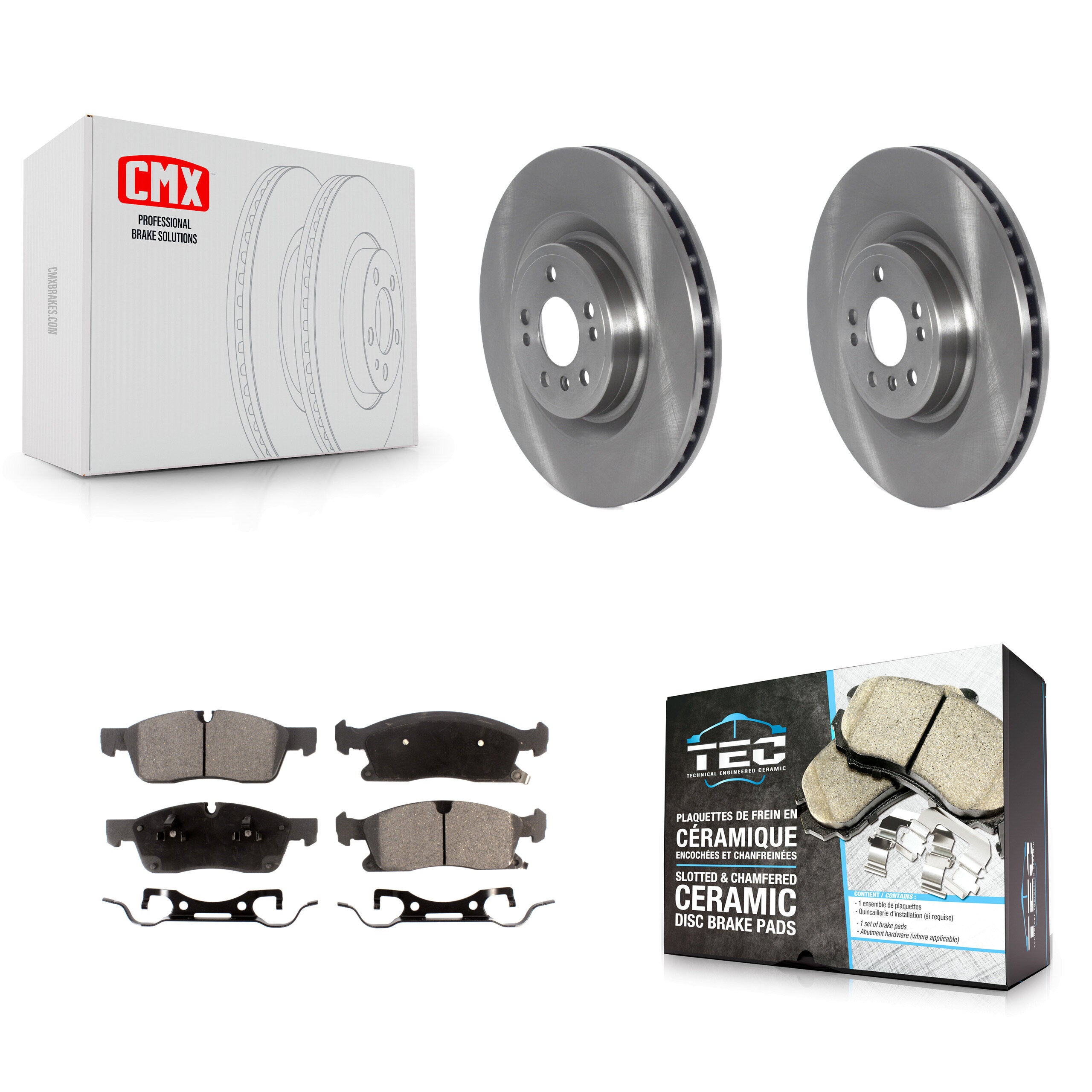Transit Auto K8T-103940 Disc Brake Kit for 2012-2018 Mercedes-Benz GLE300d, Mercedes-Benz GLE350, Mercedes-Benz GLE350d & more - Front product image