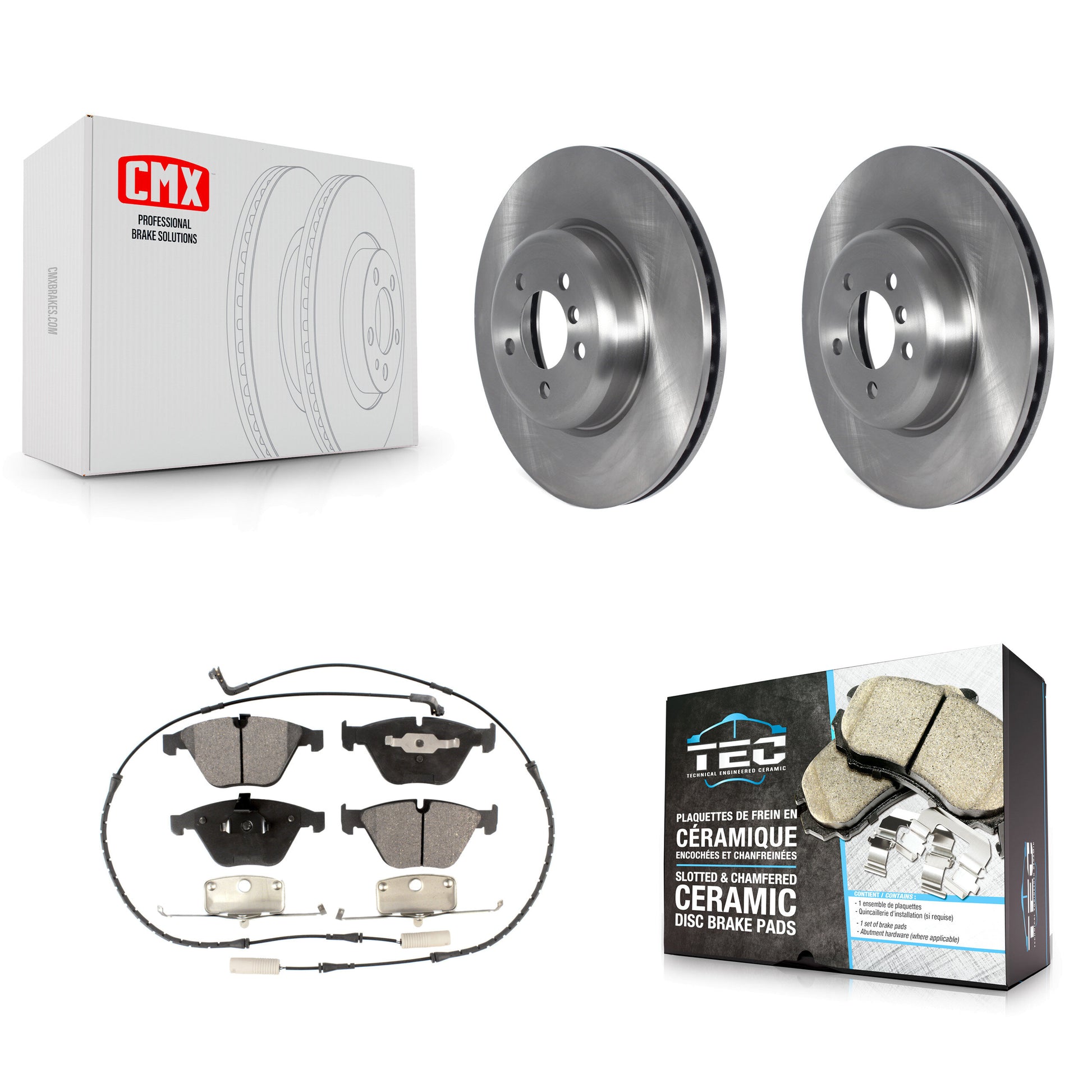 Transit Auto K8T-103943 Disc Brake Kit for 2012 BMW 335i - Front product image