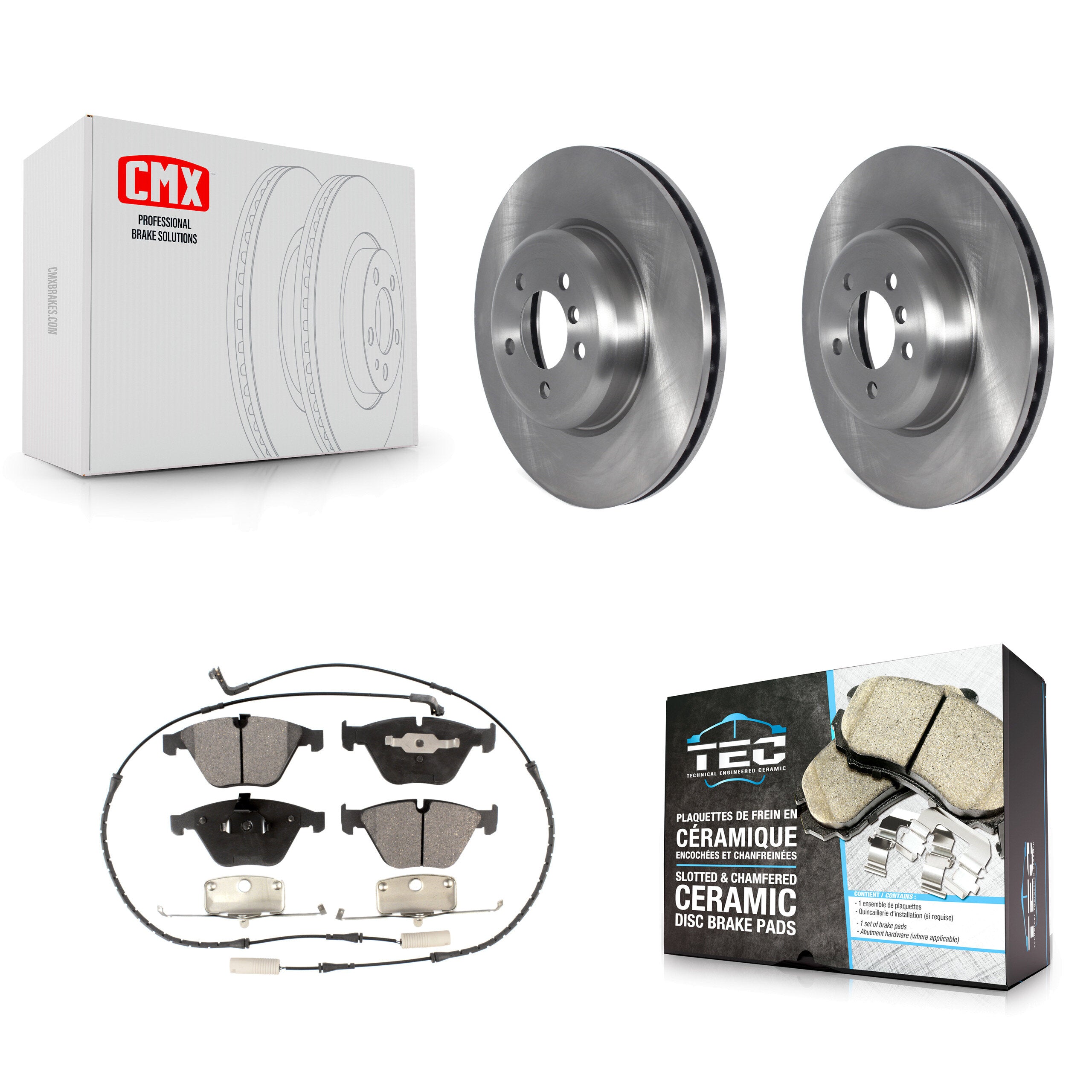 Transit Auto K8T-103943 Disc Brake Kit for 2012 BMW 335i - Front product image