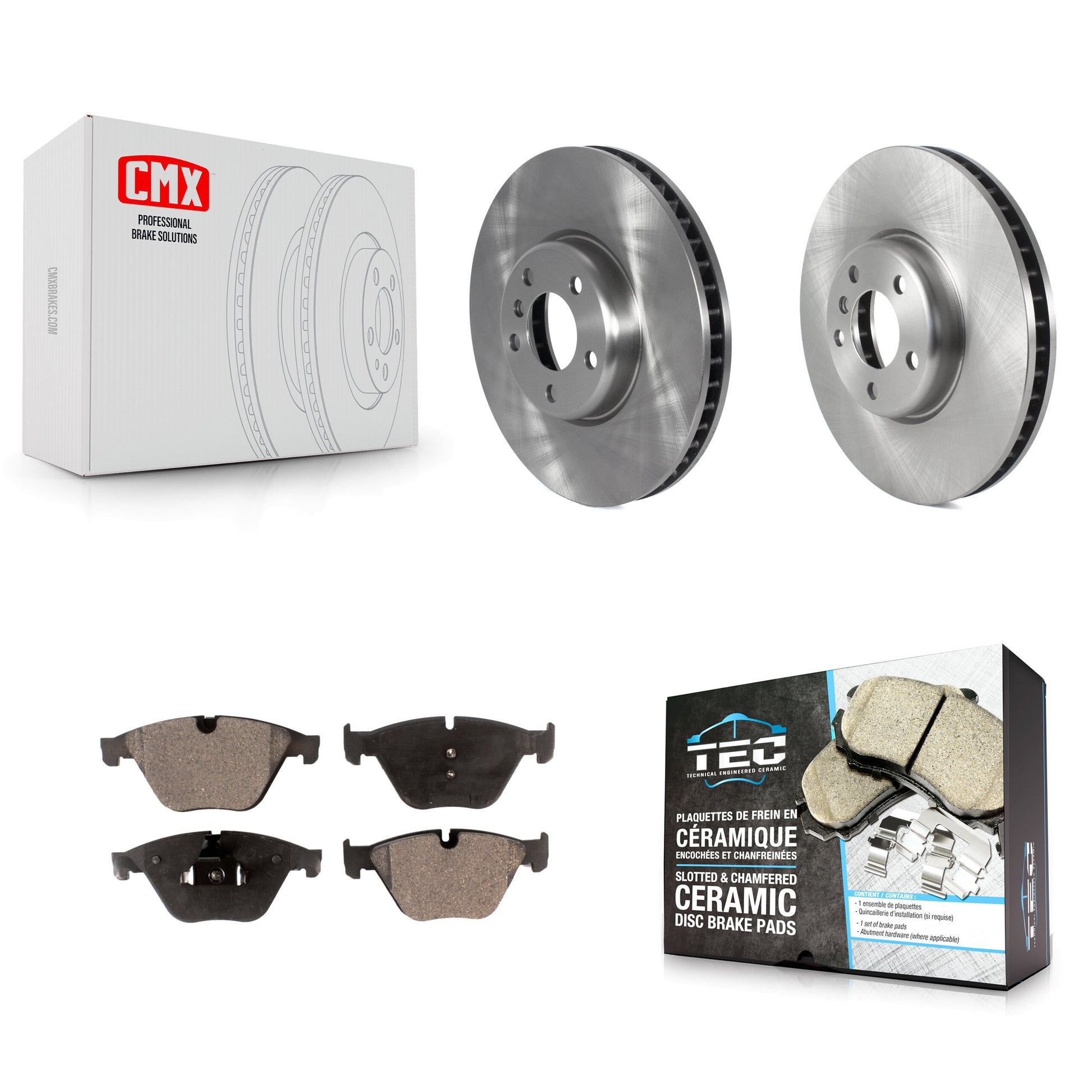 Transit Auto K8T-103970 Disc Brake Kit for 2011-2013 BMW 535i - Front product image