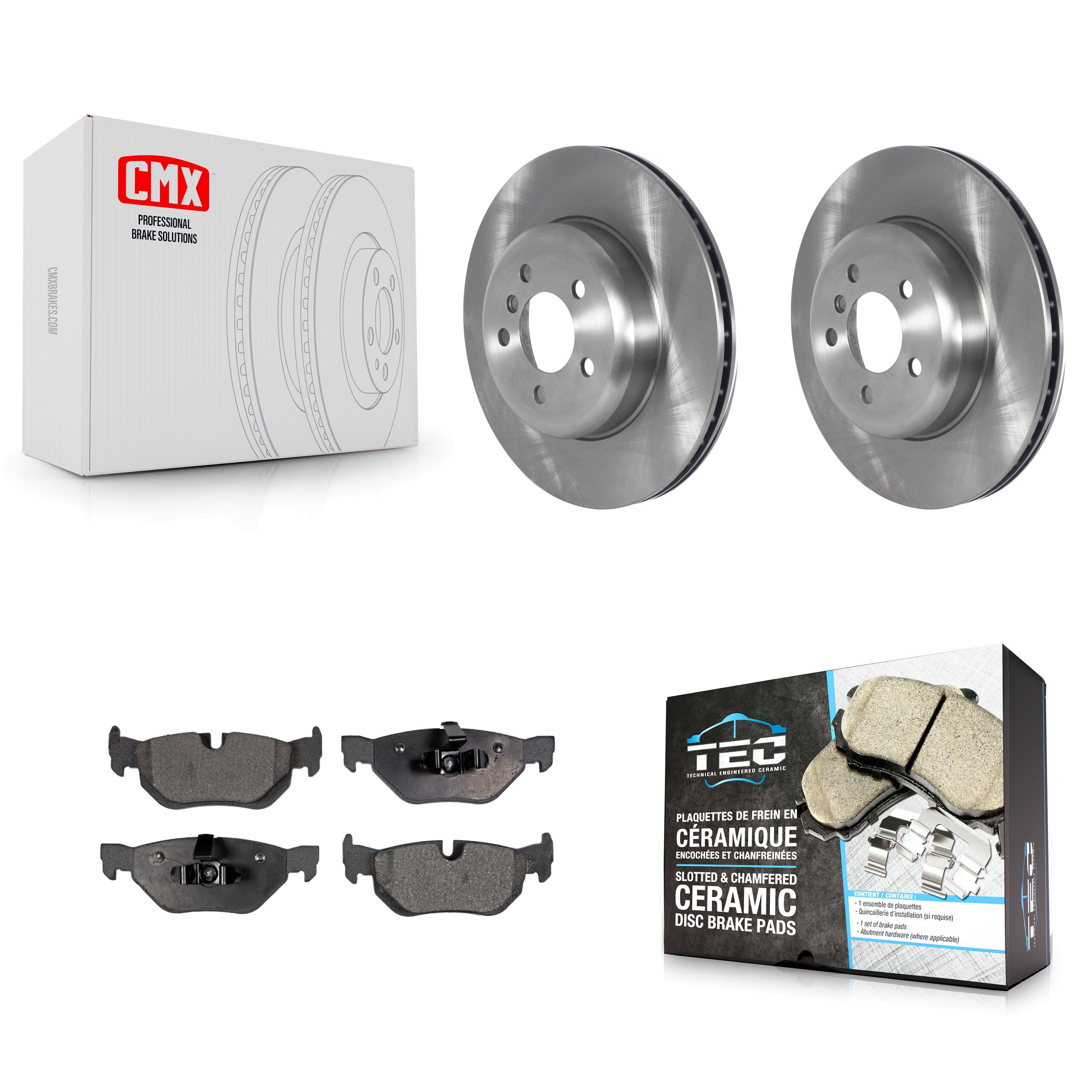 Transit Auto K8T-103976 Disc Brake Kit for 2013 BMW 328i xDrive - Rear product image
