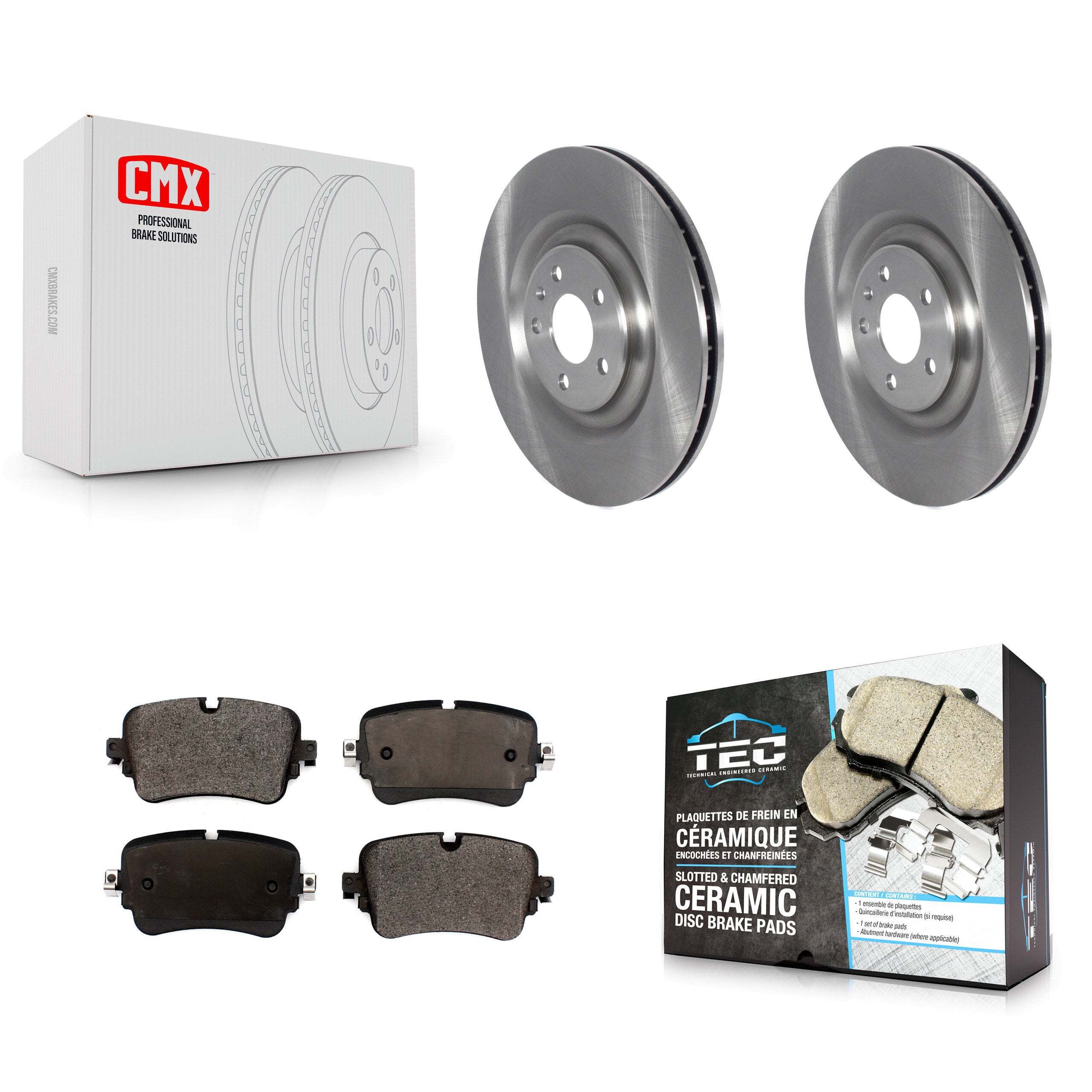 Transit Auto K8T-103978 Disc Brake Kit for 2017-2020 Audi A8 Quattro, Audi Q8, Audi e-tron Quattro & more - Rear product image