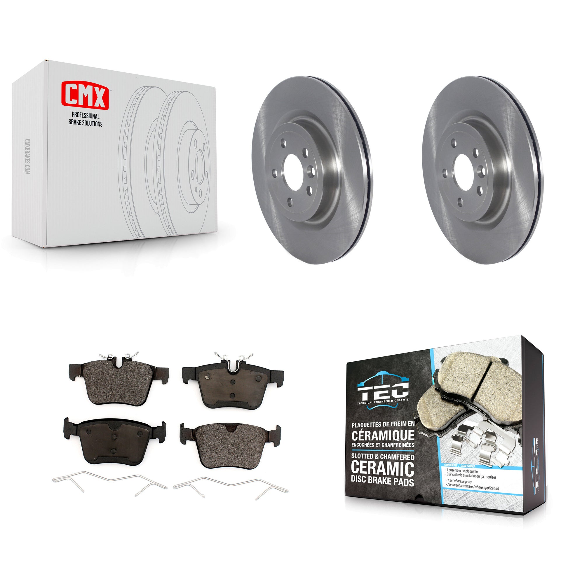 Transit Auto K8T-103979 Disc Brake Kit for 2017-2019 Land Rover Discovery Sport, Jaguar F-Pace - Rear product image