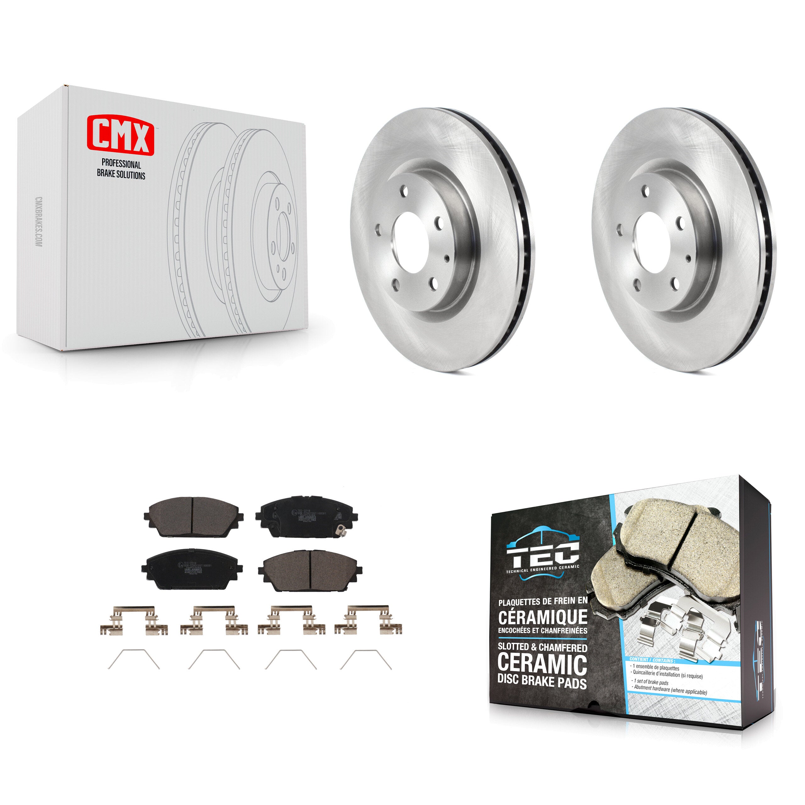 Transit Auto K8T-103983 Disc Brake Kit for 2019-2023 Mazda 3, Mazda 3 Sport - Front product image