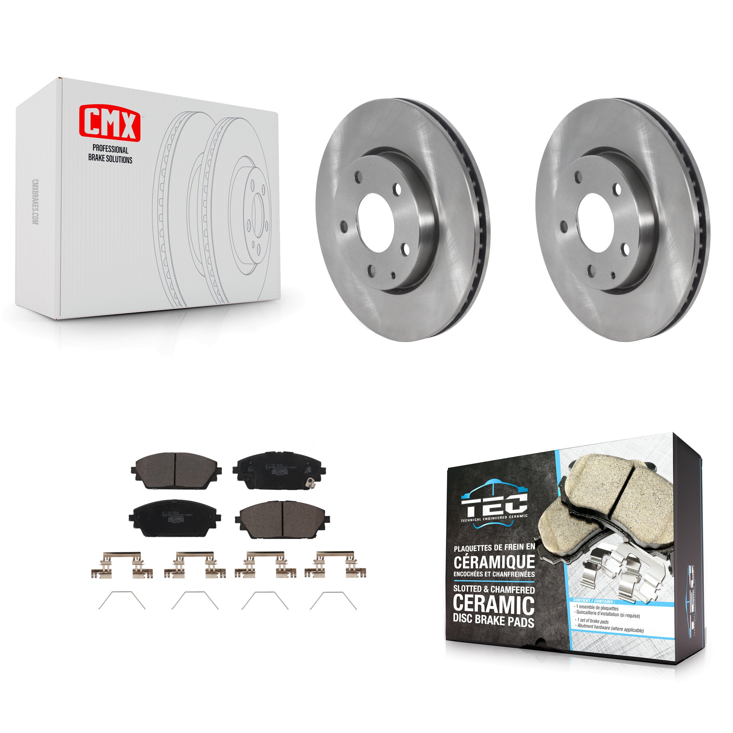 Transit Auto K8T-103984 Disc Brake Kit for 2019-2023 Mazda 3, Mazda 3 Sport - Front product image