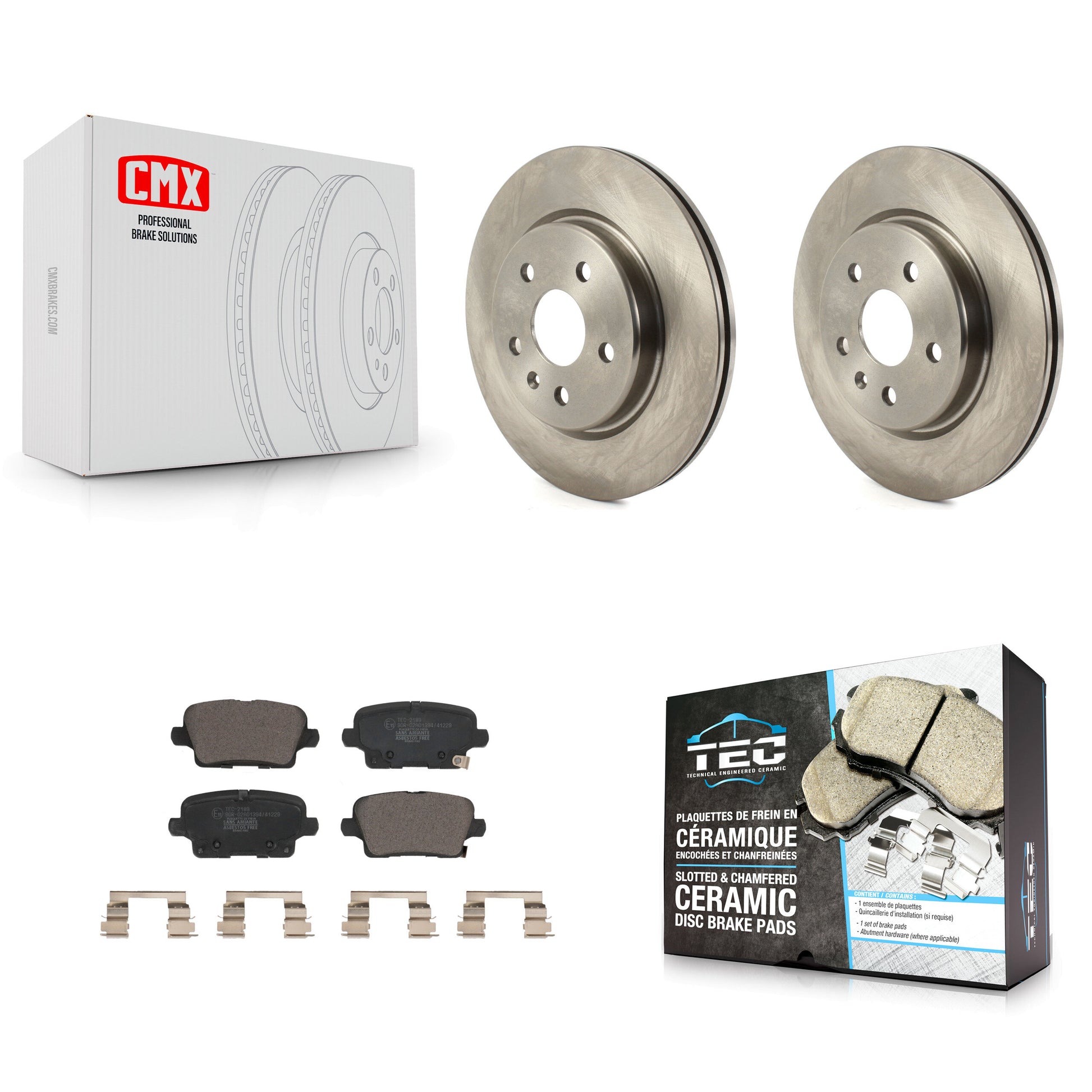 Transit Auto K8T-104004 Disc Brake Kit for 2019-2024 Buick Envision, Cadillac XT4 - Rear product image