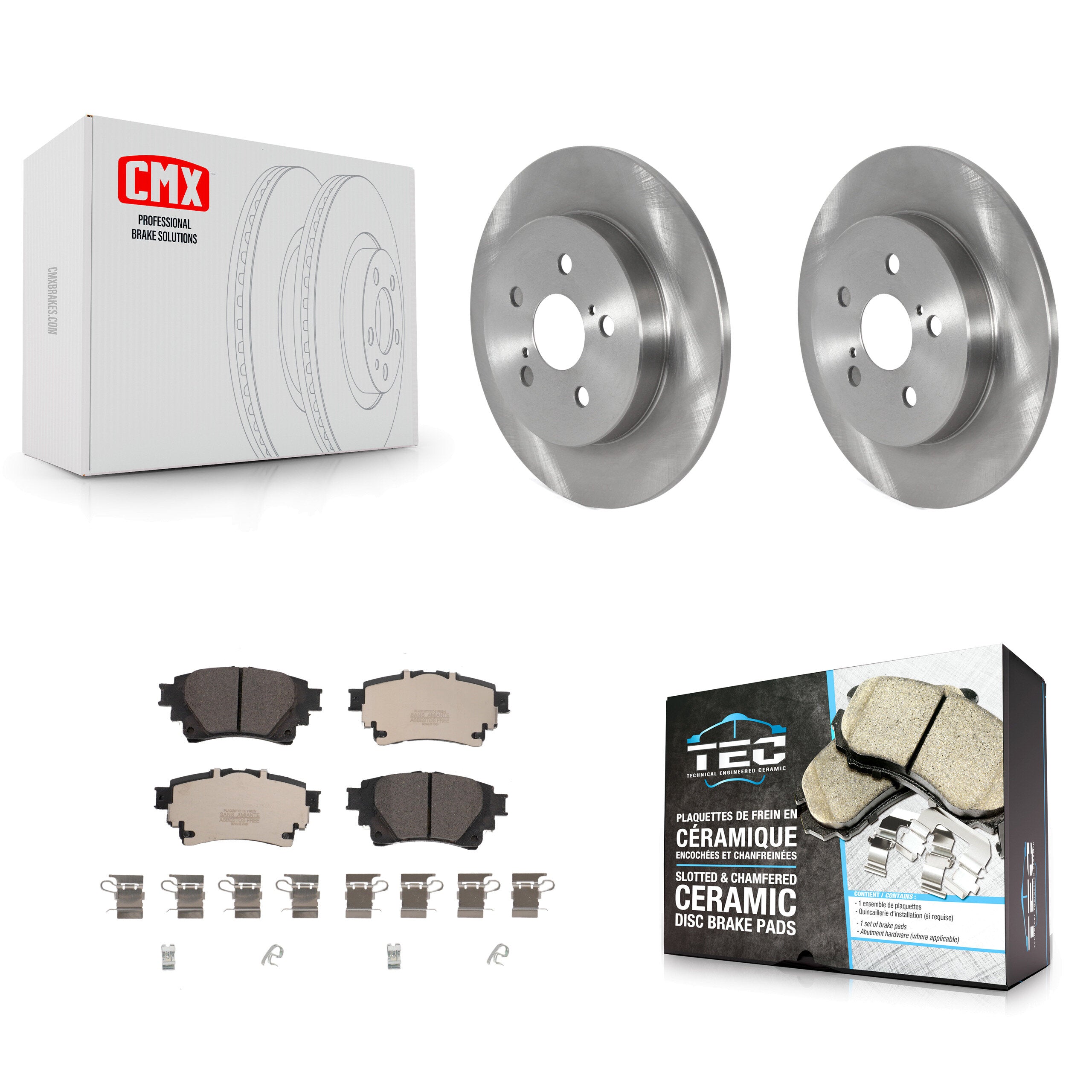 Transit Auto K8T-104005 Disc Brake Kit for 2019-2024 Toyota Corolla - Rear product image