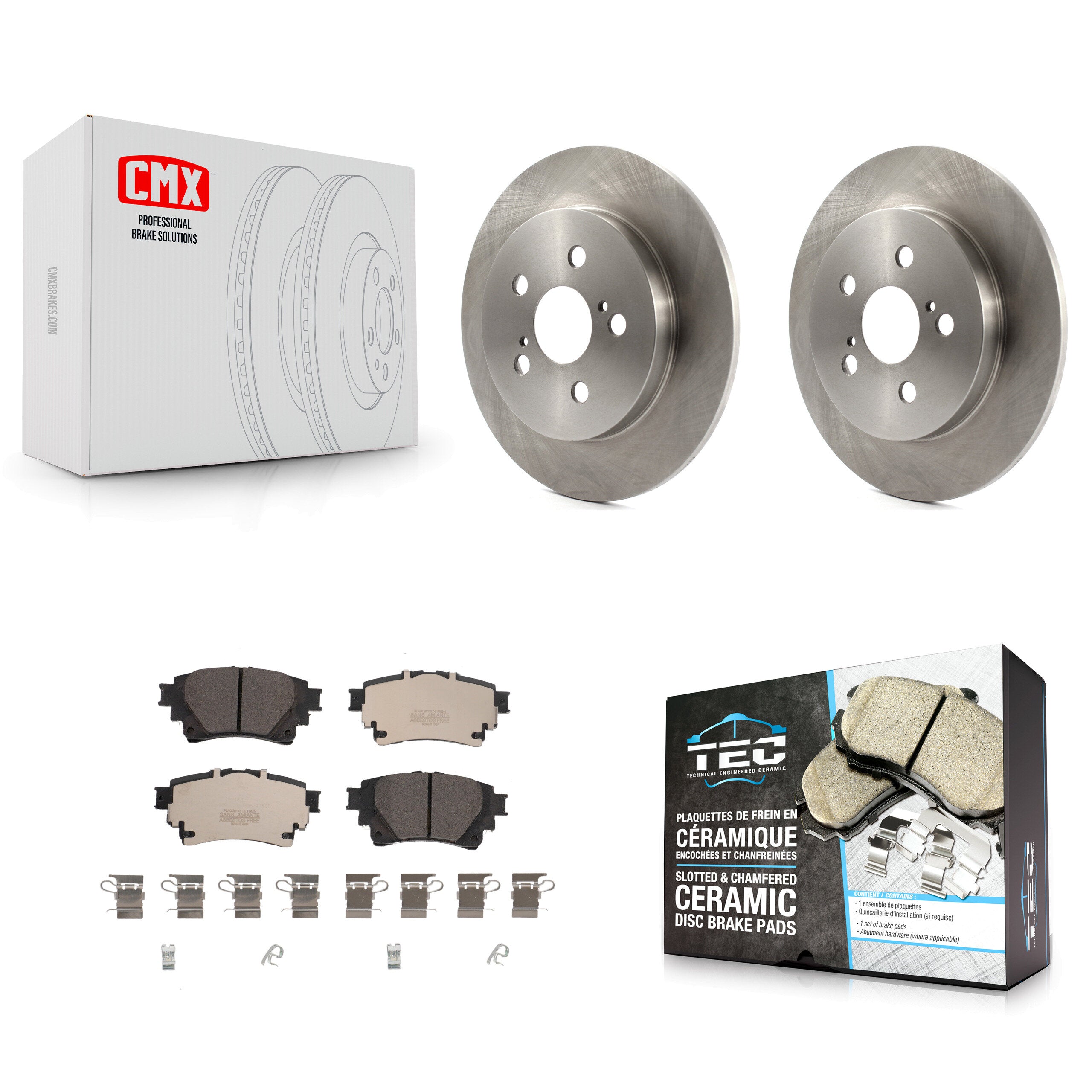 Transit Auto K8T-104006 Disc Brake Kit for 2019 Toyota Corolla - Rear product image