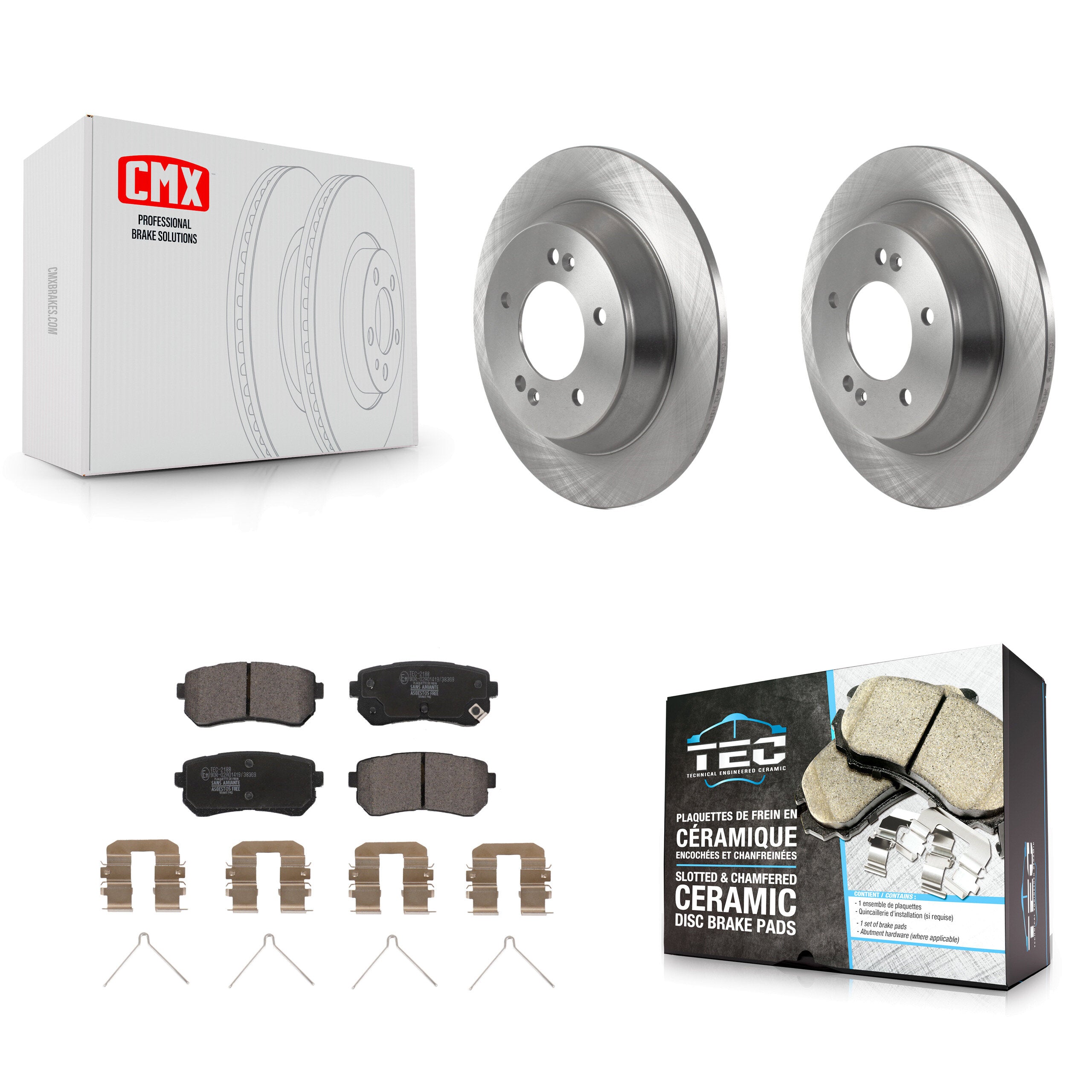 Transit Auto K8T-104007 Disc Brake Kit for 2018-2023 Hyundai Kona - Rear product image