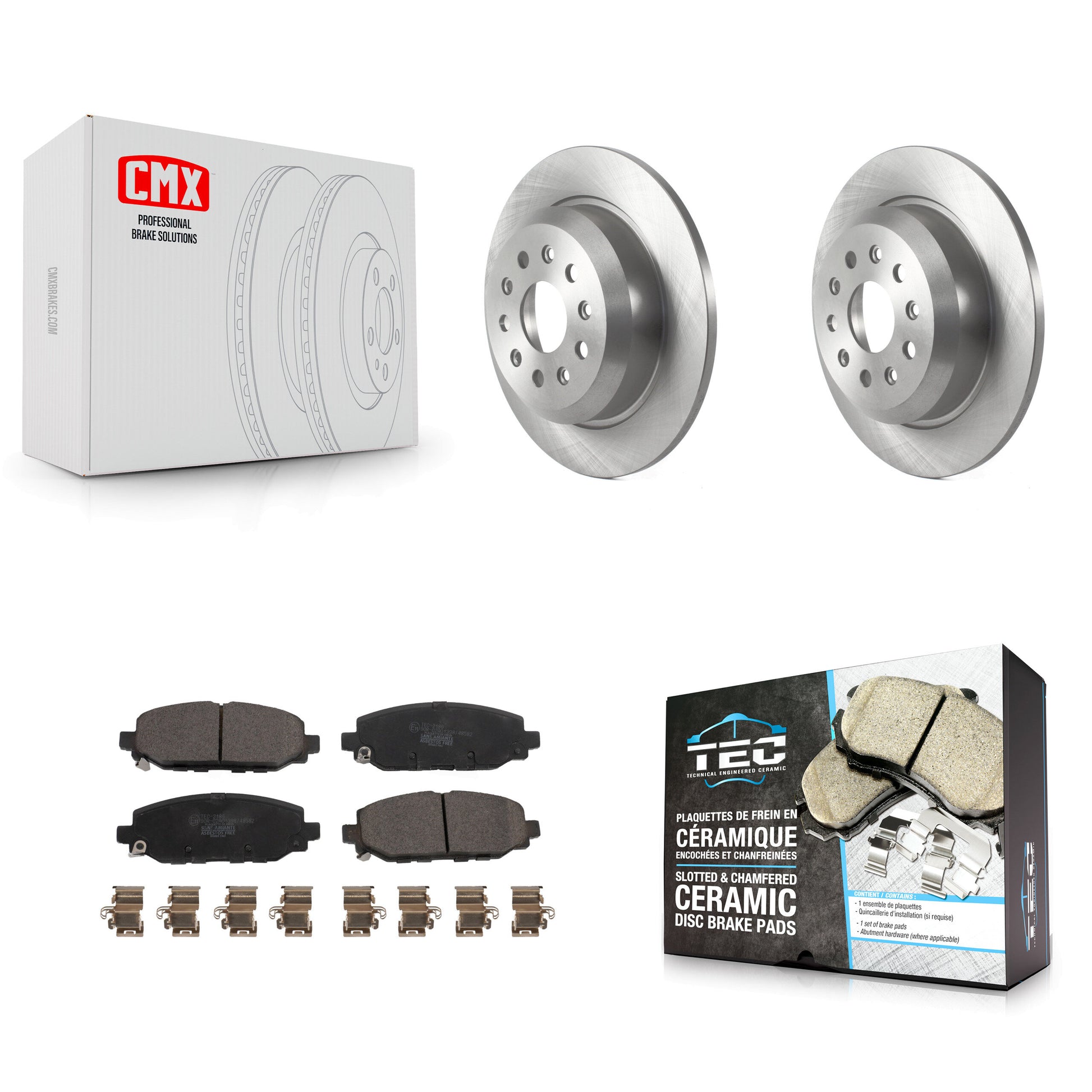 Transit Auto K8T-104015 Disc Brake Kit for 2018-2020 Jeep Wrangler - Rear product image