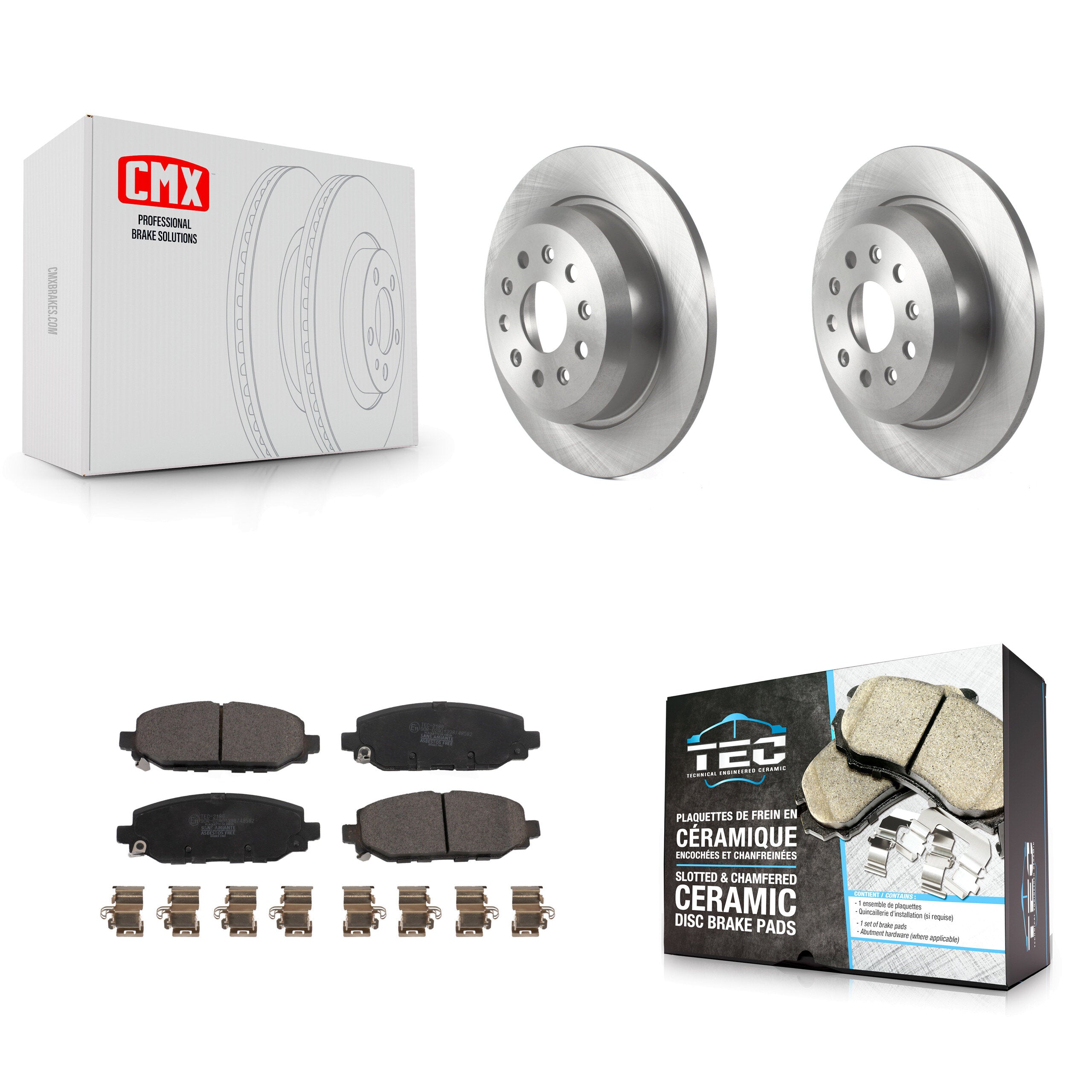 Transit Auto K8T-104015 Disc Brake Kit for 2018-2020 Jeep Wrangler - Rear product image