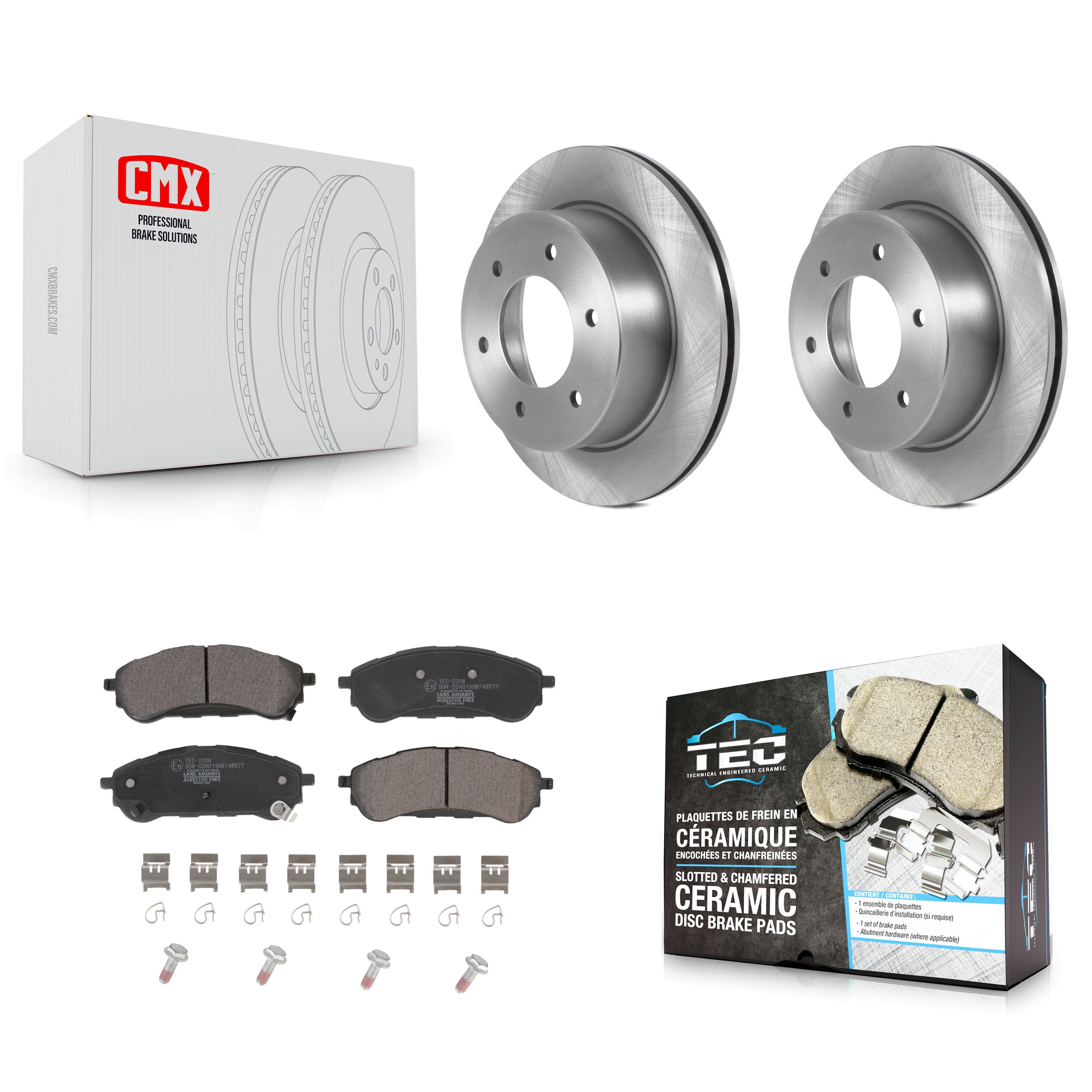 Transit Auto K8T-104019 Disc Brake Kit for 2019-2023 Ford Ranger - Rear product image