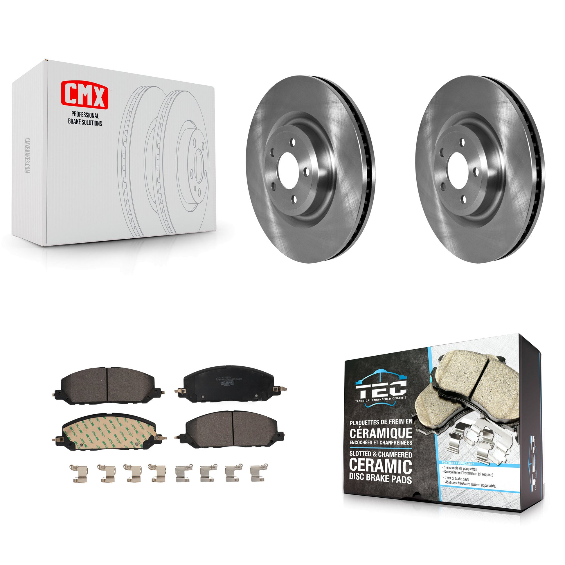 Transit Auto K8T-104038 Disc Brake Kit for 2020-2023 Lincoln Aviator, Ford Explorer, Ford Police Interceptor Utility - Front product image
