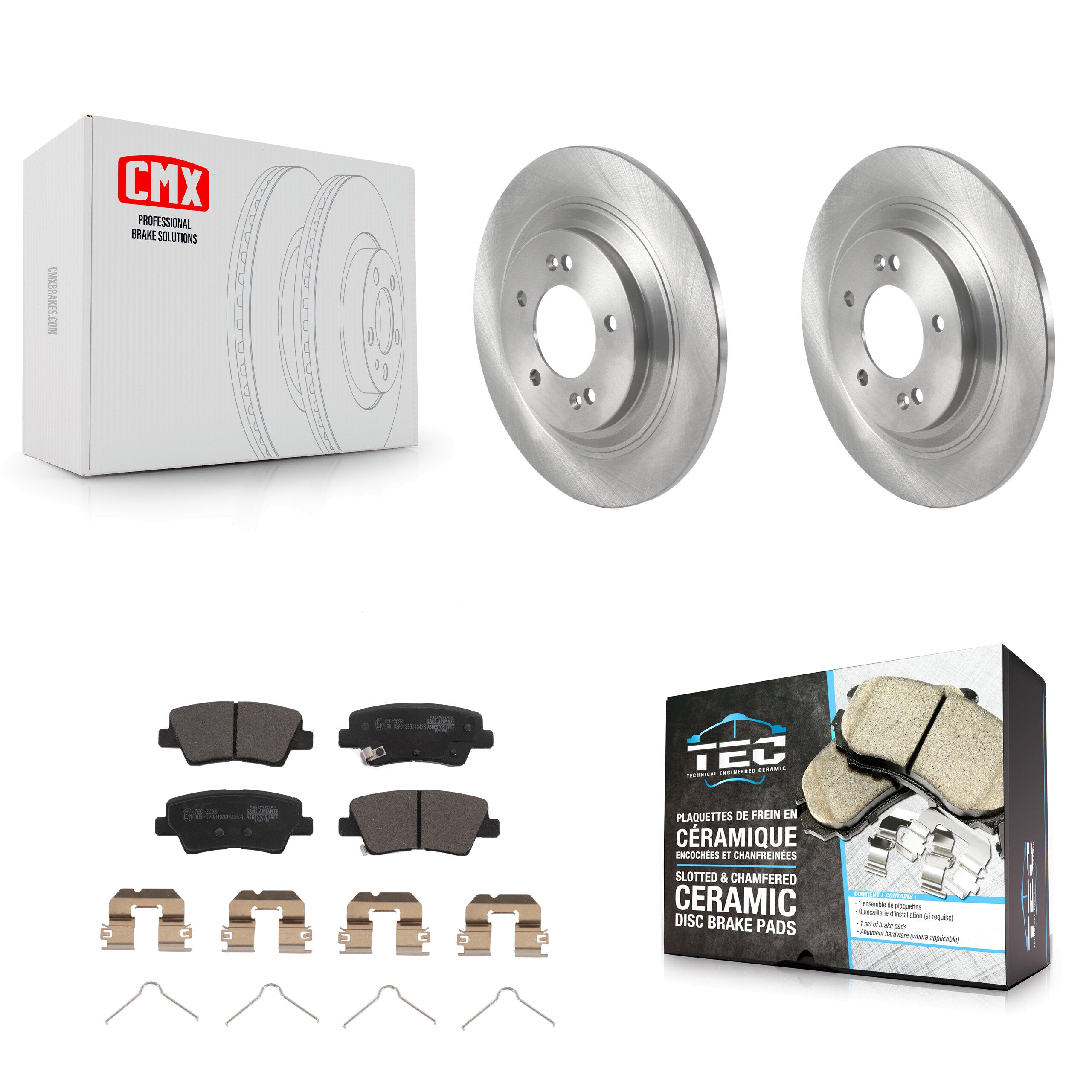 Transit Auto K8T-104065 Disc Brake Kit for 2017-2020 Kia Cadenza - Rear product image