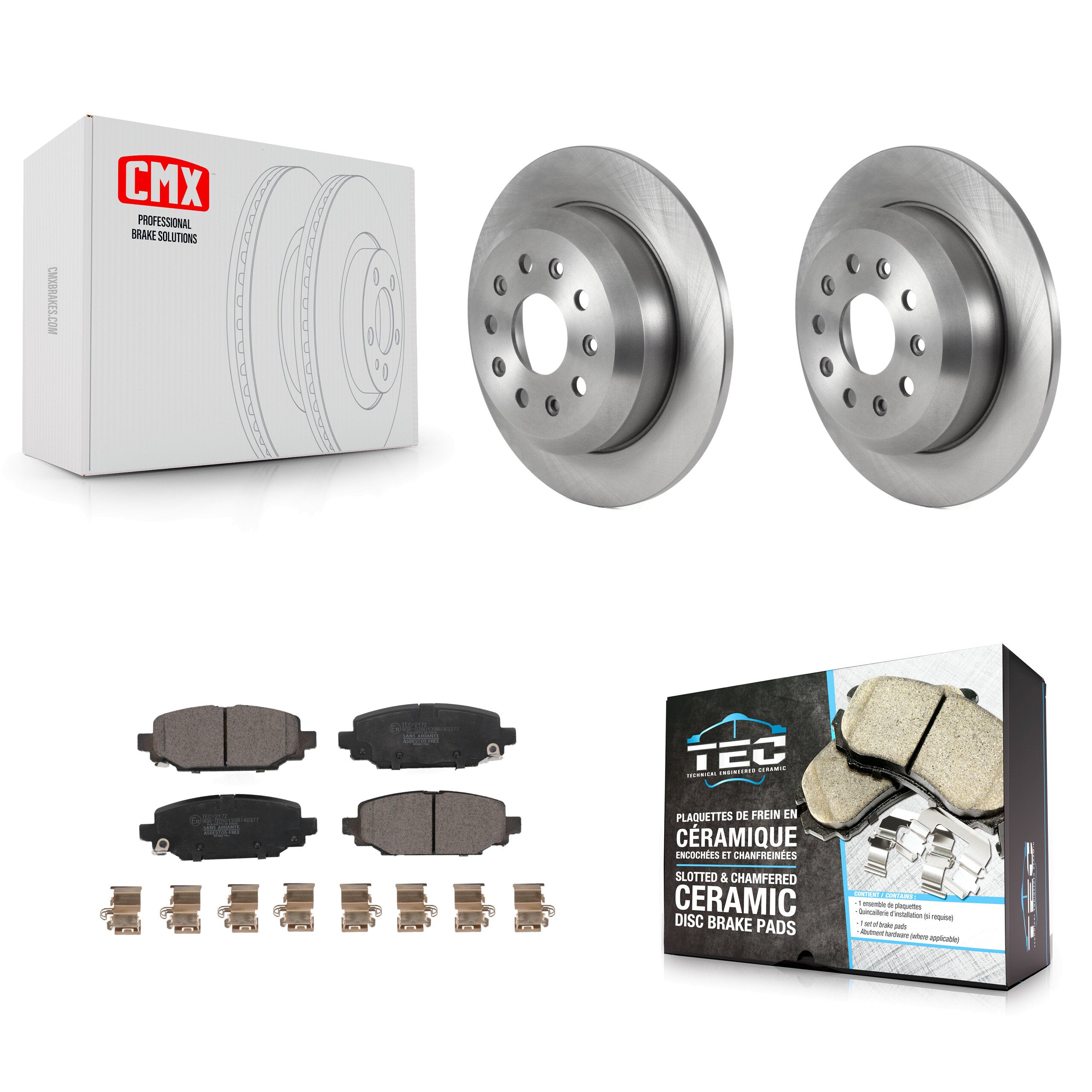 Transit Auto K8T-104067 Disc Brake Kit for 2018-2020 Jeep Wrangler - Rear product image