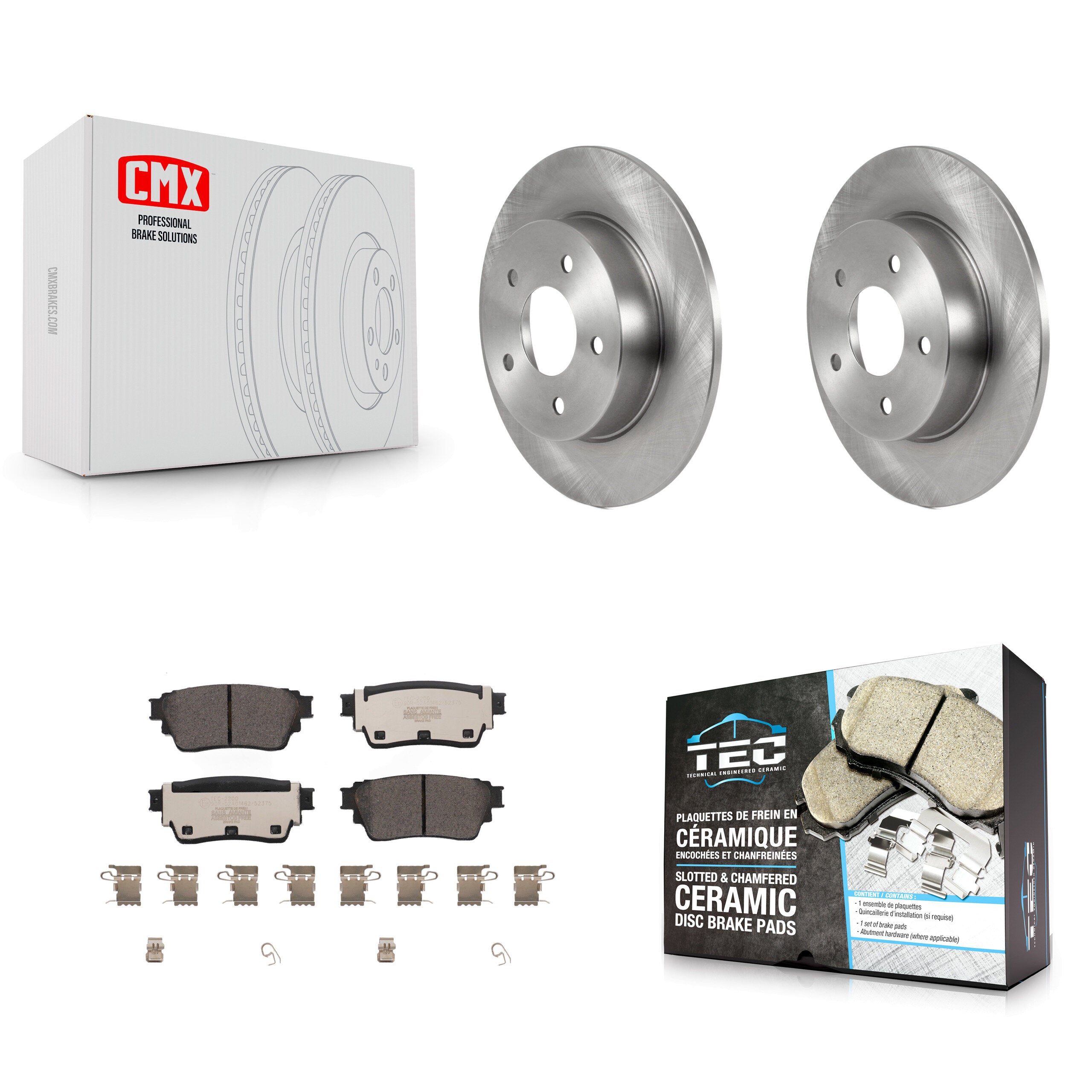 Transit Auto K8T-104068 Disc Brake Kit for 2019-2023 Nissan Altima, Nissan Kicks - Rear product image