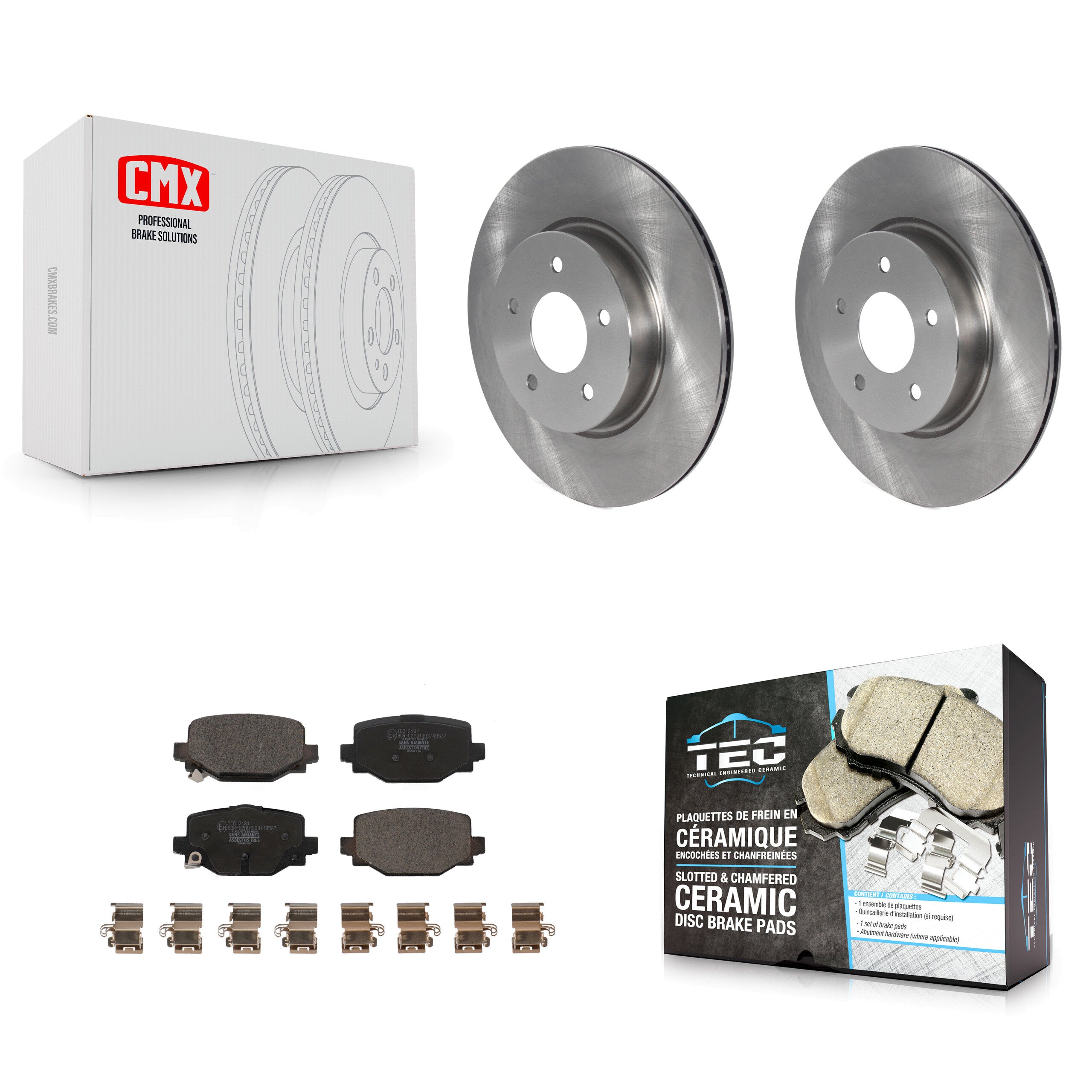 Transit Auto K8T-104073 Disc Brake Kit for 2019-2024 INFINITI QX55, INFINITI QX50 - Rear product image