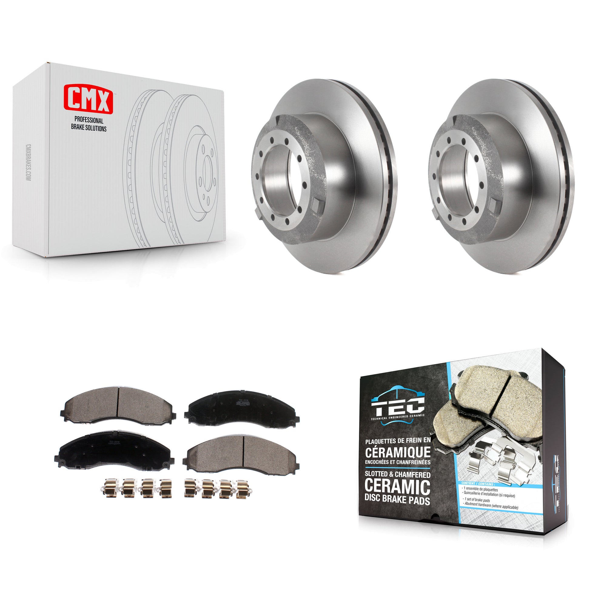 Transit Auto K8T-104079 Disc Brake Kit for 2017-2022 Ford F-600 Super Duty, Ford F-450 Super Duty, Ford F-550 Super Duty - Rear product image