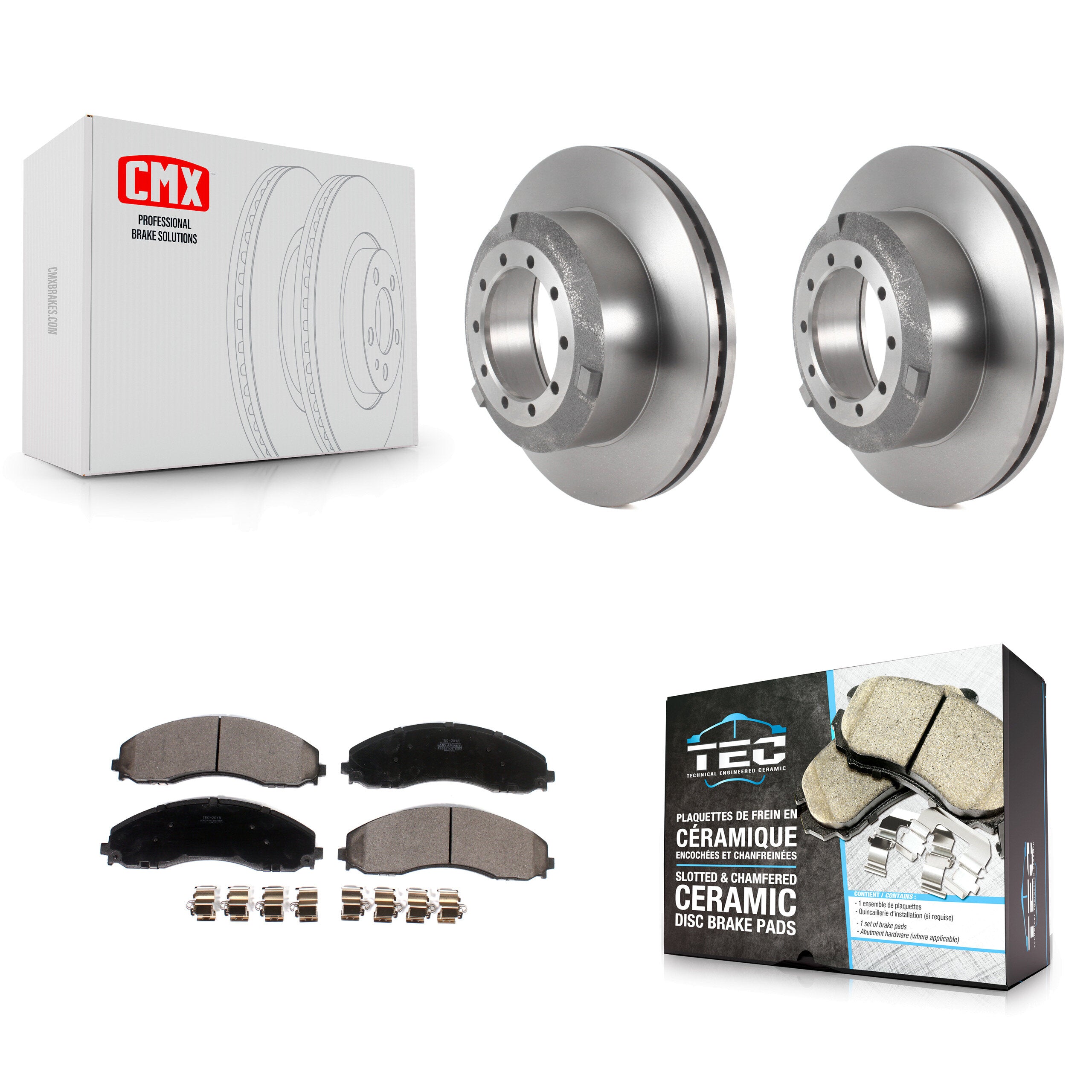 Transit Auto K8T-104079 Disc Brake Kit for 2017-2022 Ford F-600 Super Duty, Ford F-450 Super Duty, Ford F-550 Super Duty - Rear product image