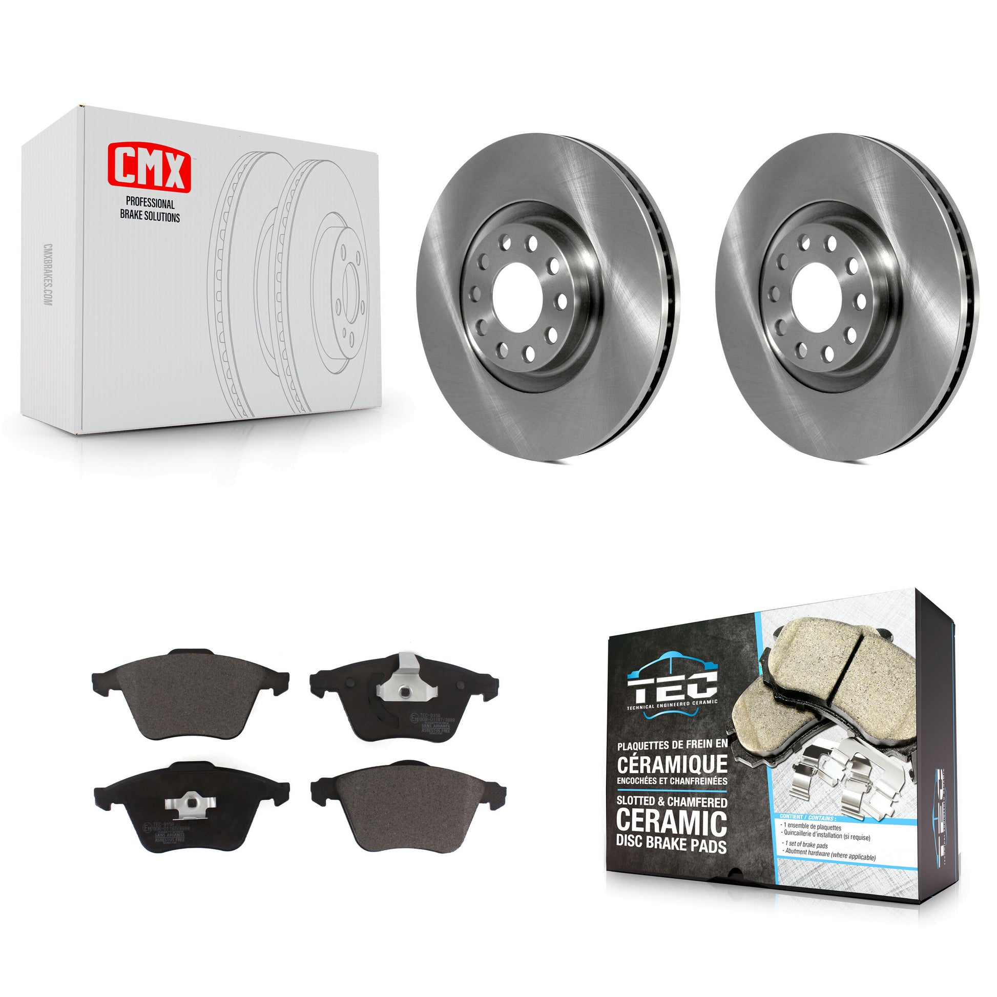 Transit Auto K8T-104081 Disc Brake Kit for 2002-2004 Audi A6 Quattro - Front product image