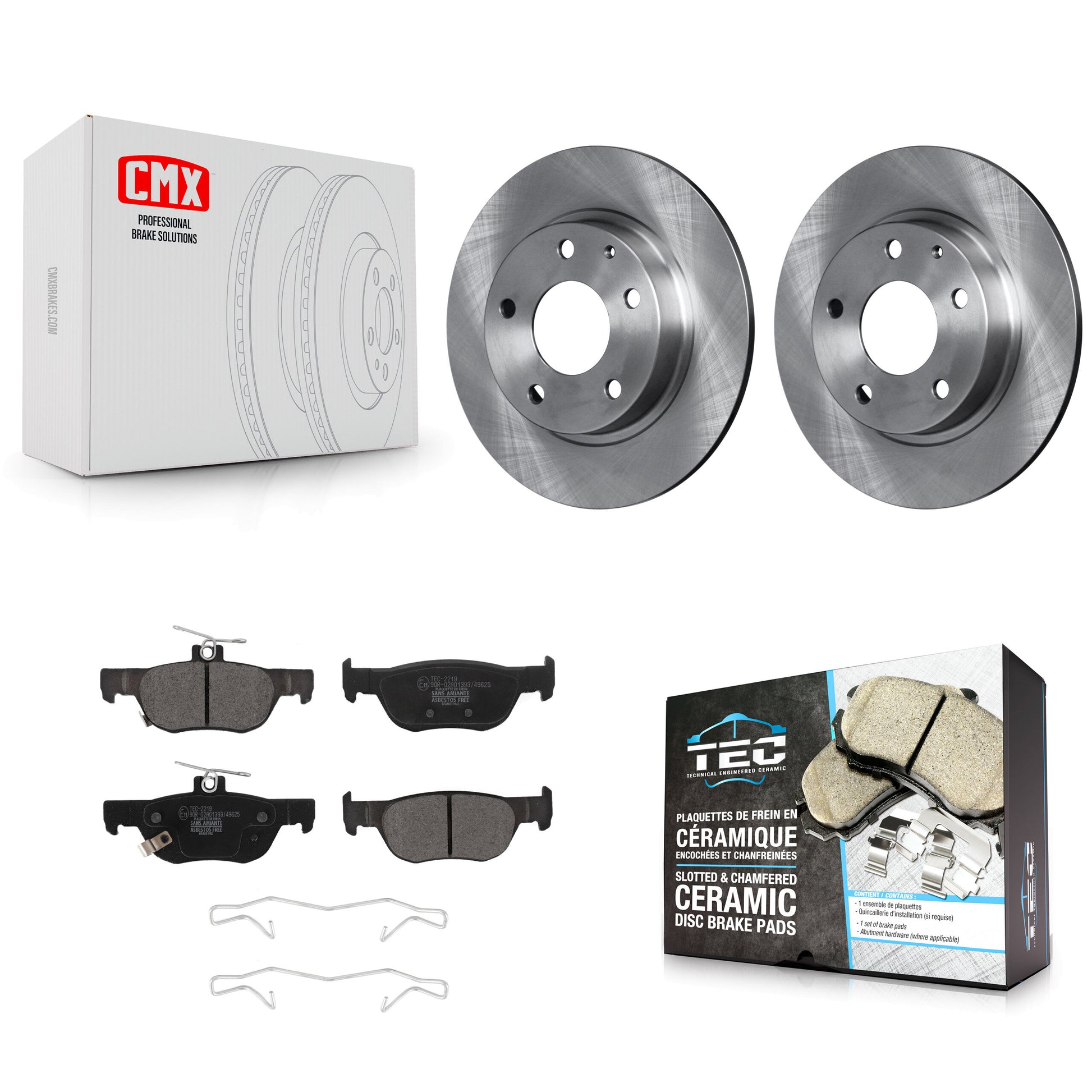Transit Auto K8T-104098 Disc Brake Kit for 2019-2023 Mazda CX-30, Mazda 3, Mazda 3 Sport - Rear product image