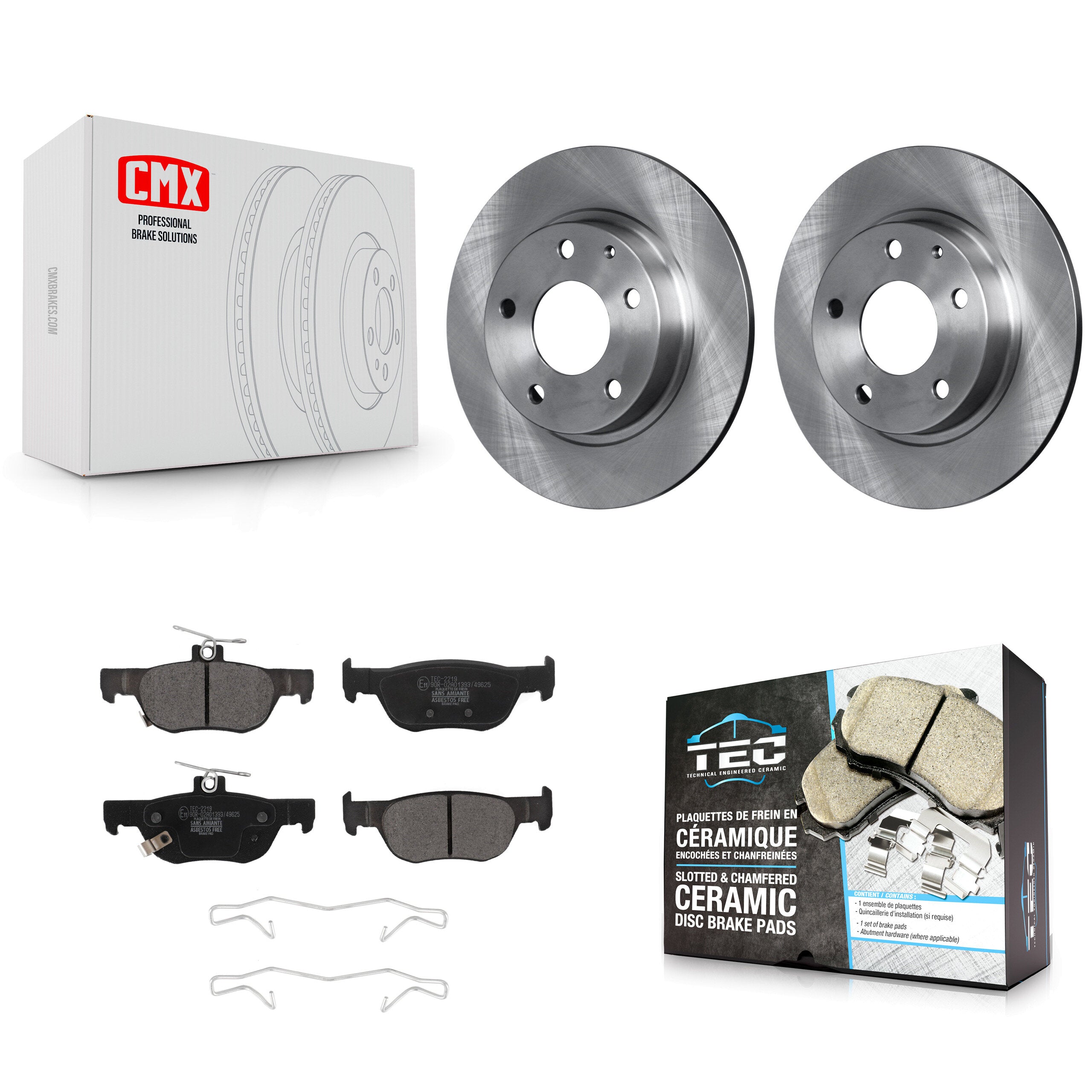 Transit Auto K8T-104098 Disc Brake Kit for 2019-2023 Mazda CX-30, Mazda 3, Mazda 3 Sport - Rear product image
