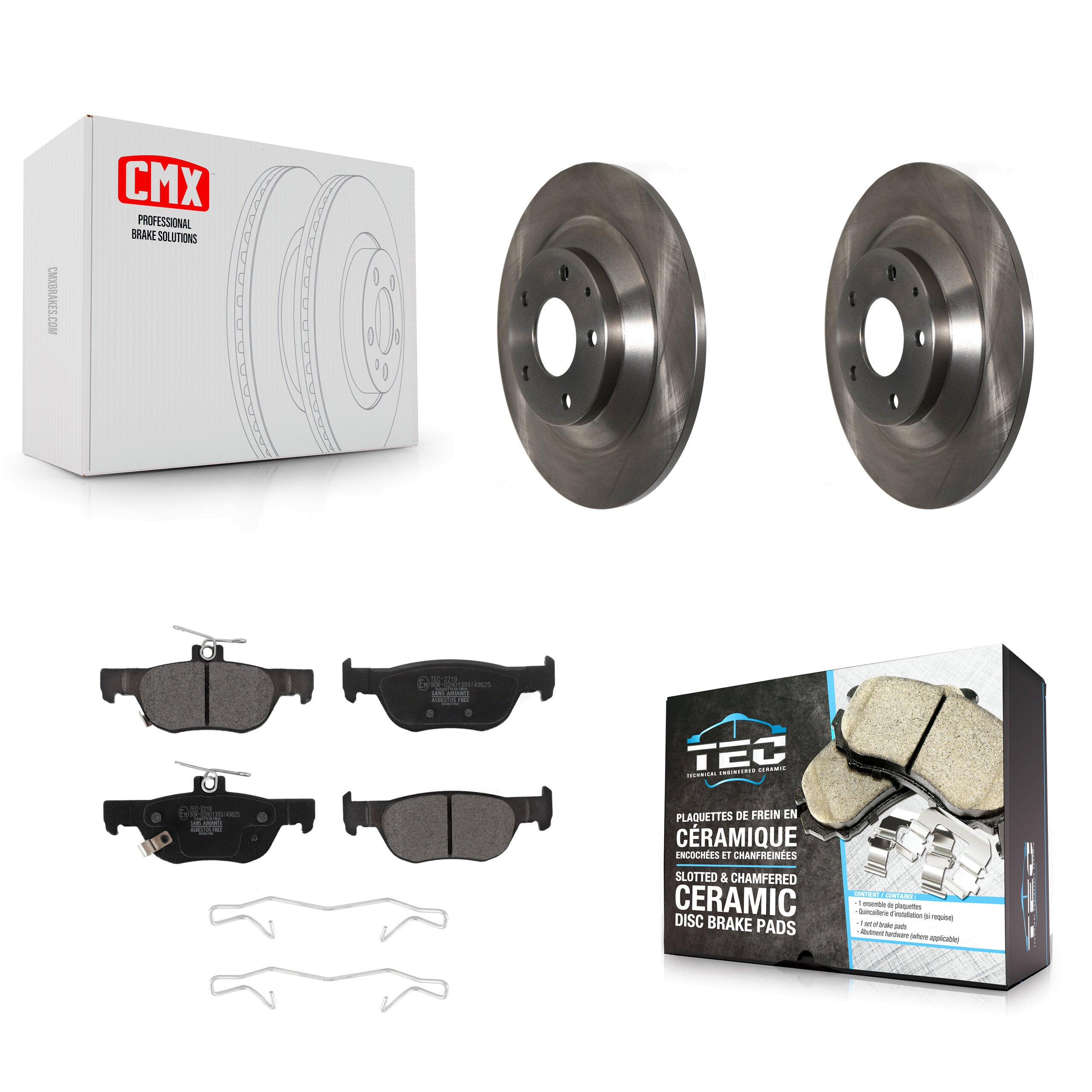 Transit Auto K8T-104099 Disc Brake Kit for 2020-2023 Mazda MX-30 EV, Mazda CX-30 - Rear product image