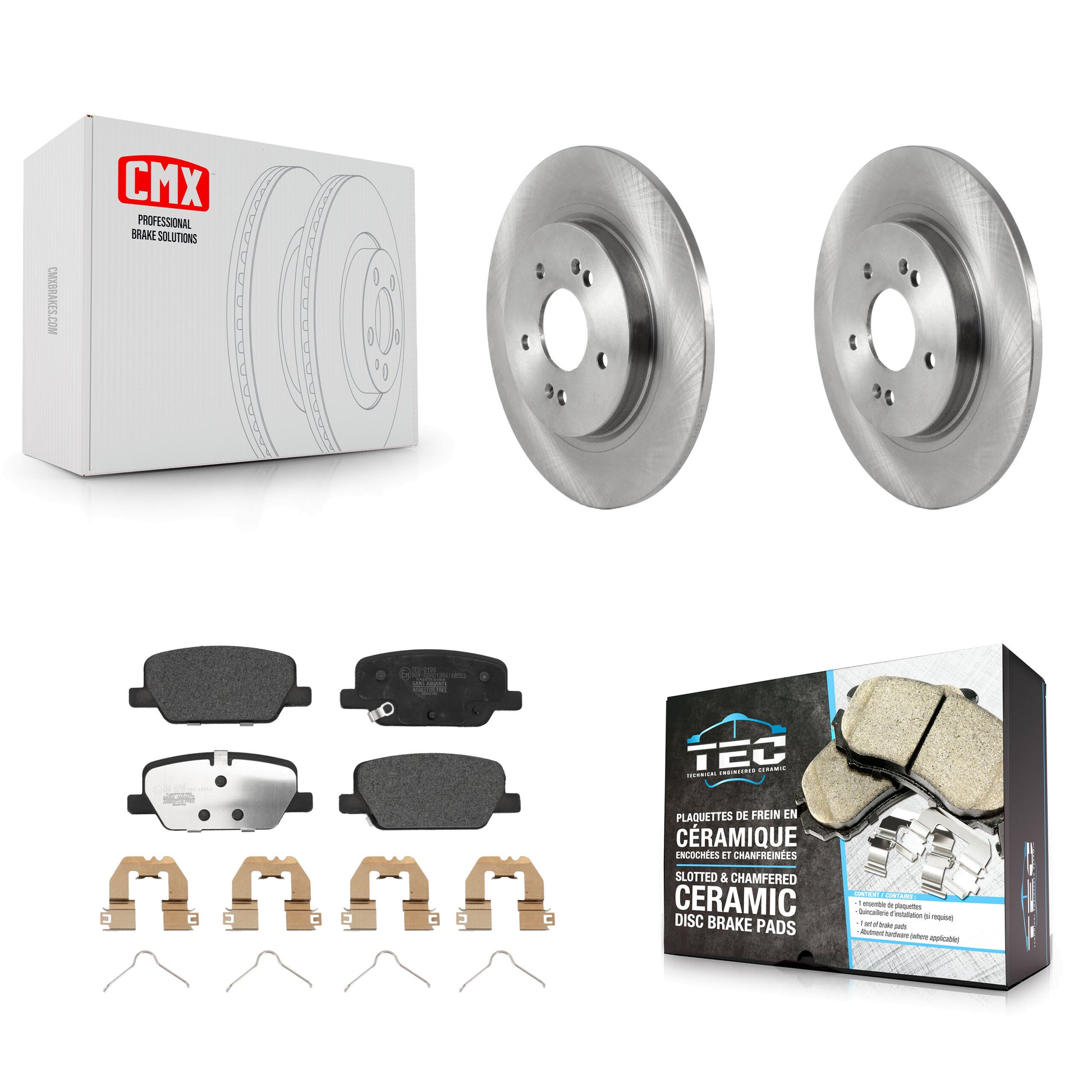 Transit Auto K8T-104100 Disc Brake Kit for 2019-2024 Hyundai Palisade, Hyundai Santa Fe, Kia Telluride - Rear product image