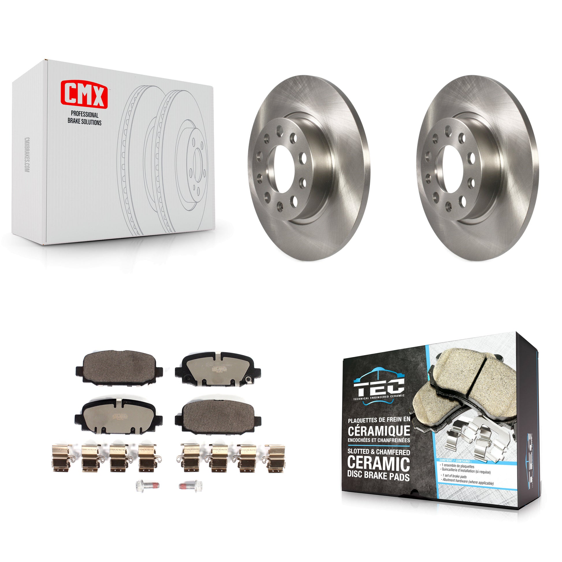 Transit Auto K8T-104101 Disc Brake Kit for 2018-2023 Jeep Compass - Rear product image