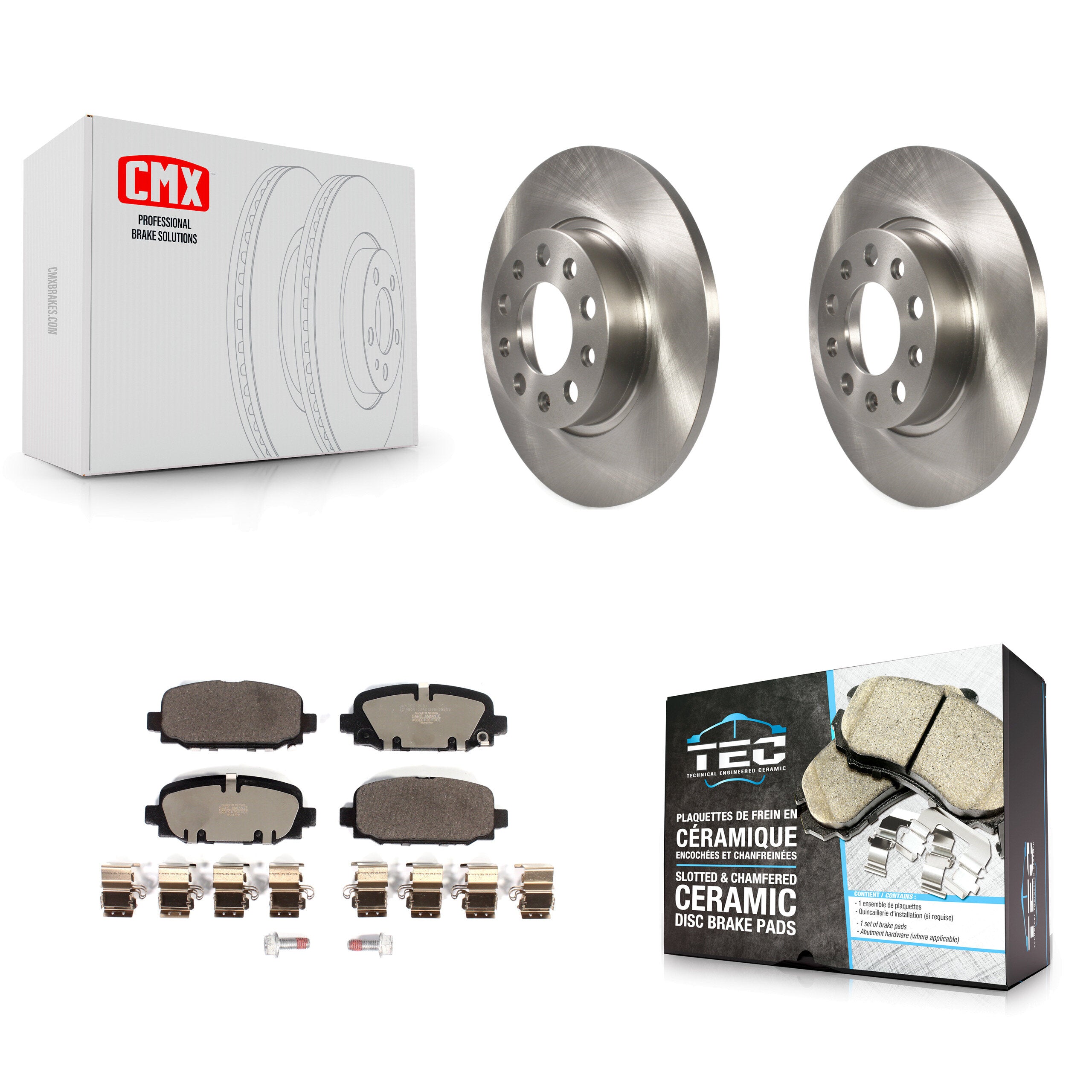 Transit Auto K8T-104101 Disc Brake Kit for 2018-2023 Jeep Compass - Rear product image
