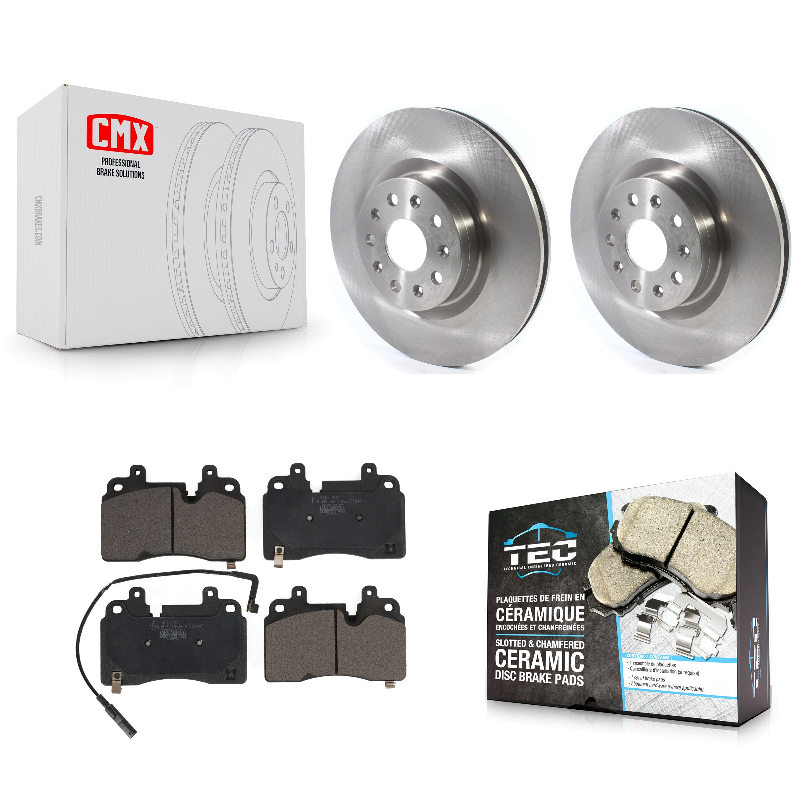 Transit Auto K8T-104105 Disc Brake Kit for 2019-2020 Cadillac CT6 - Front product image