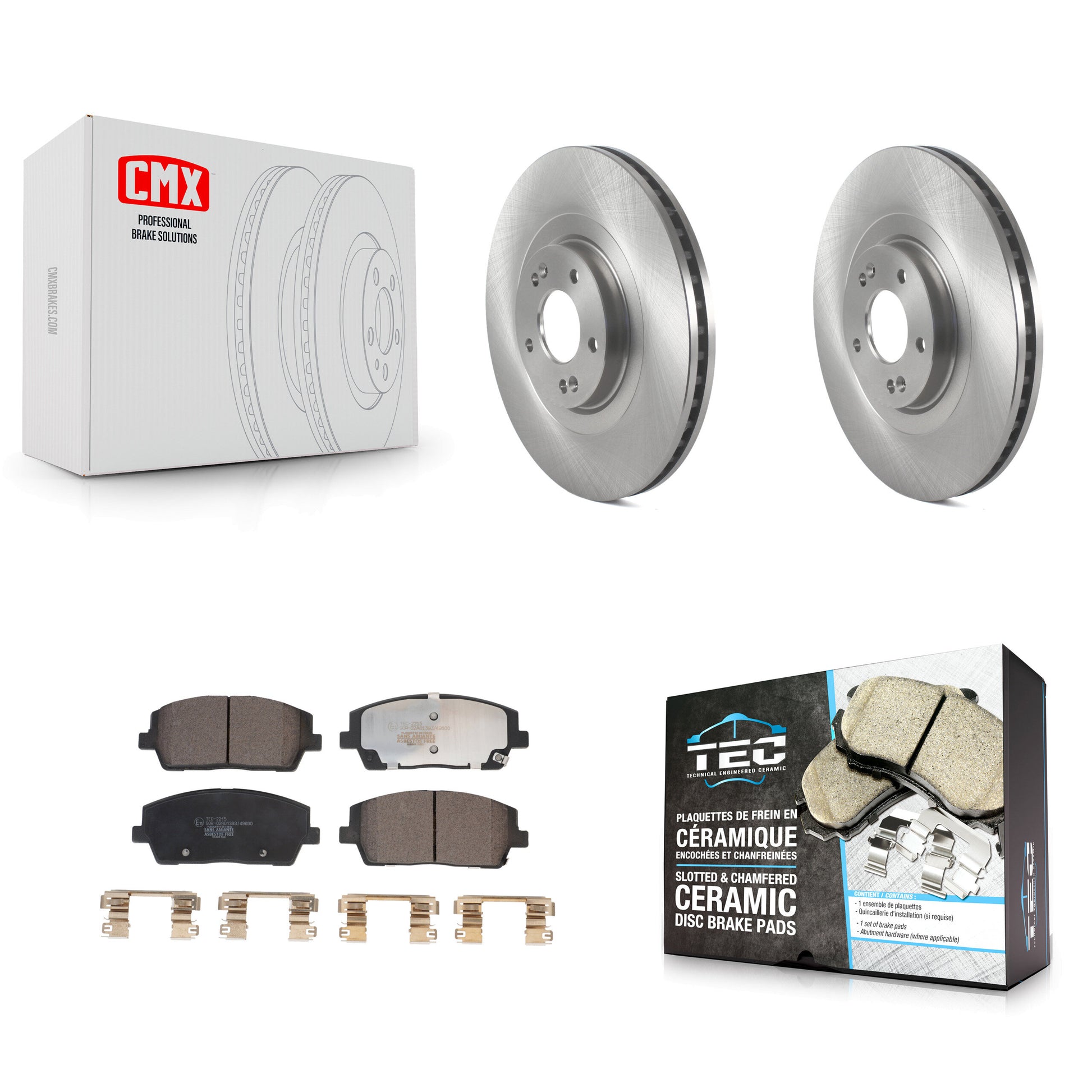 Transit Auto K8T-104108 Disc Brake Kit for 2020-2024 Hyundai Palisade, Kia Telluride - Front product image