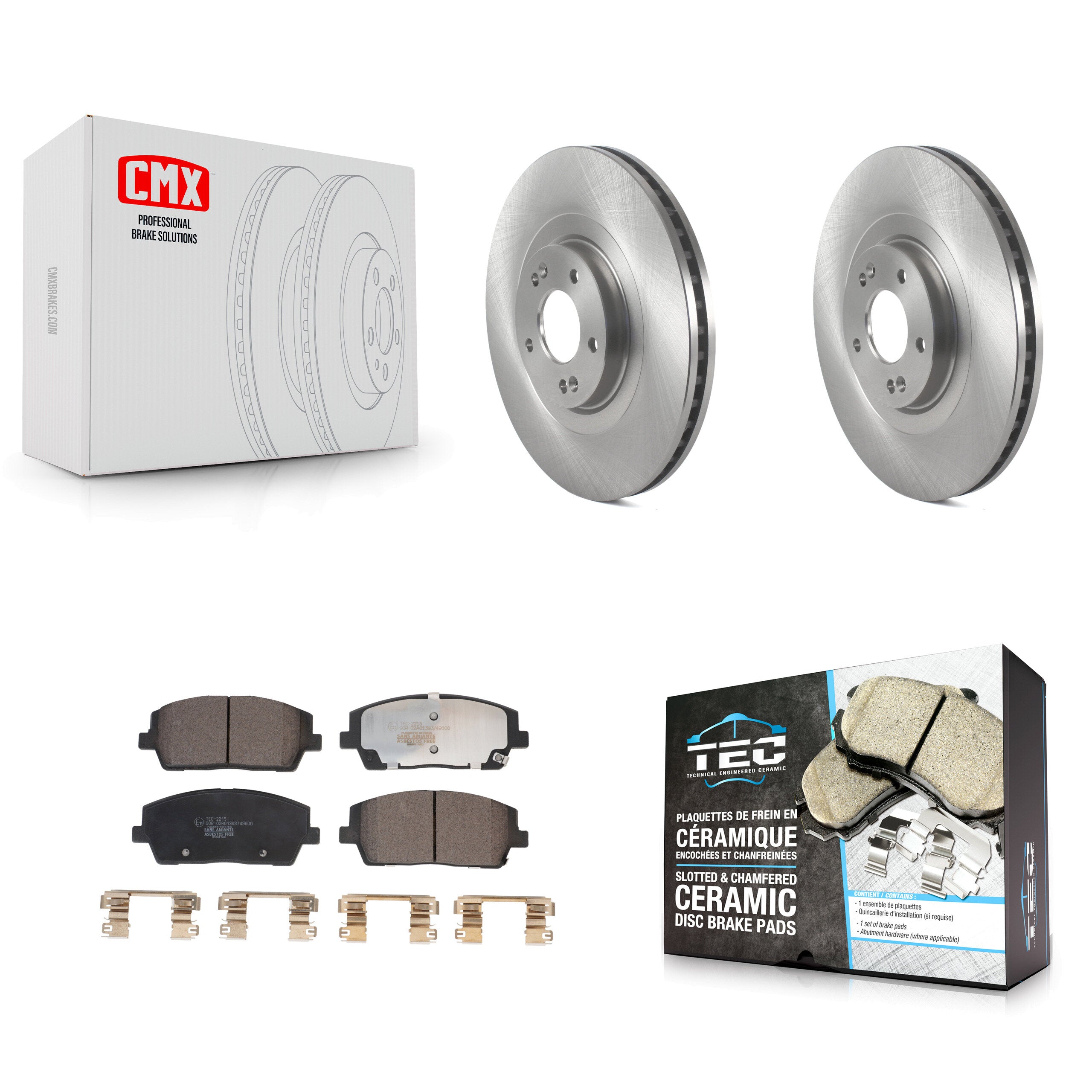 Transit Auto K8T-104108 Disc Brake Kit for 2020-2024 Hyundai Palisade, Kia Telluride - Front product image