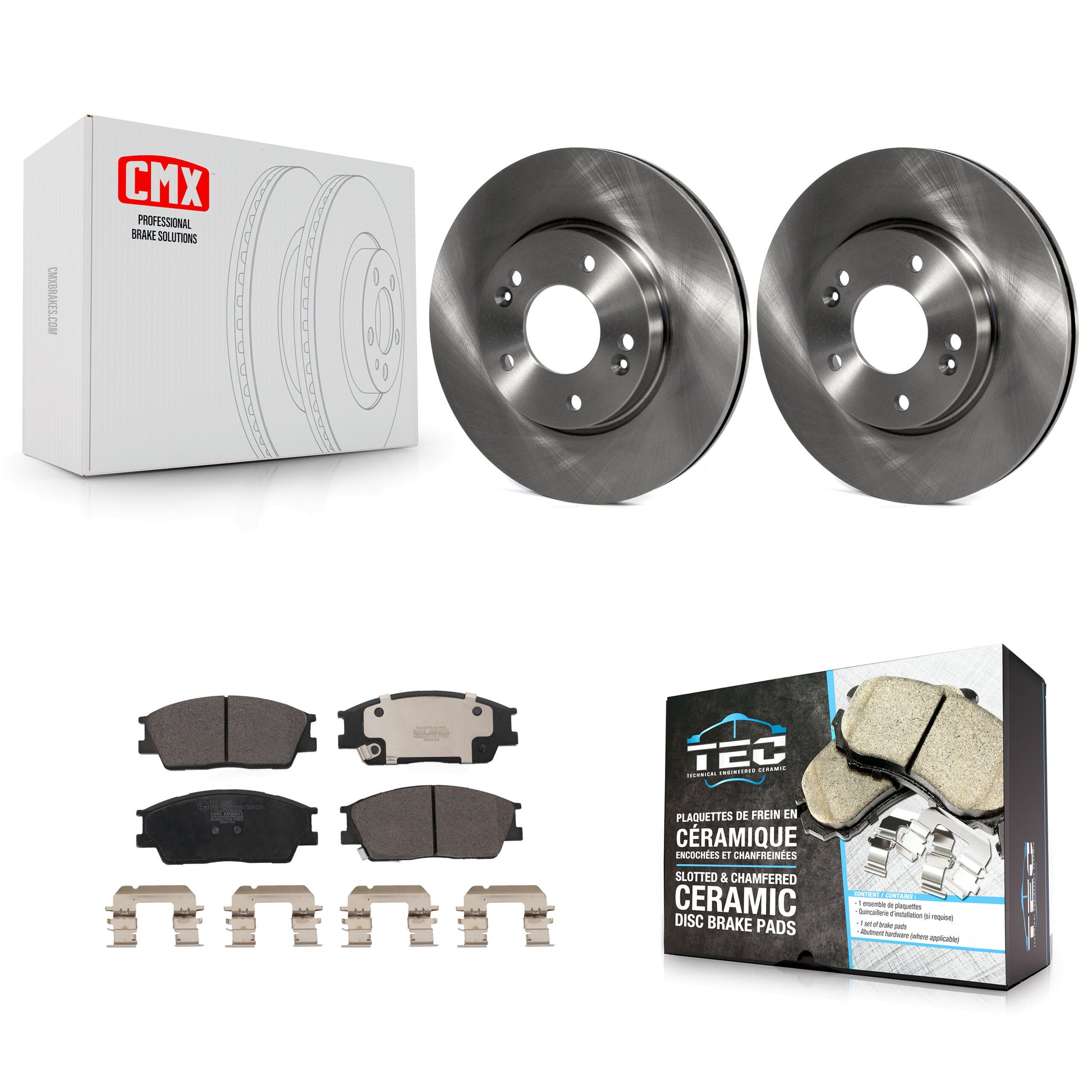 Transit Auto K8T-104140 Disc Brake Kit for 2020-2023 Kia Soul, Hyundai Venue - Front product image