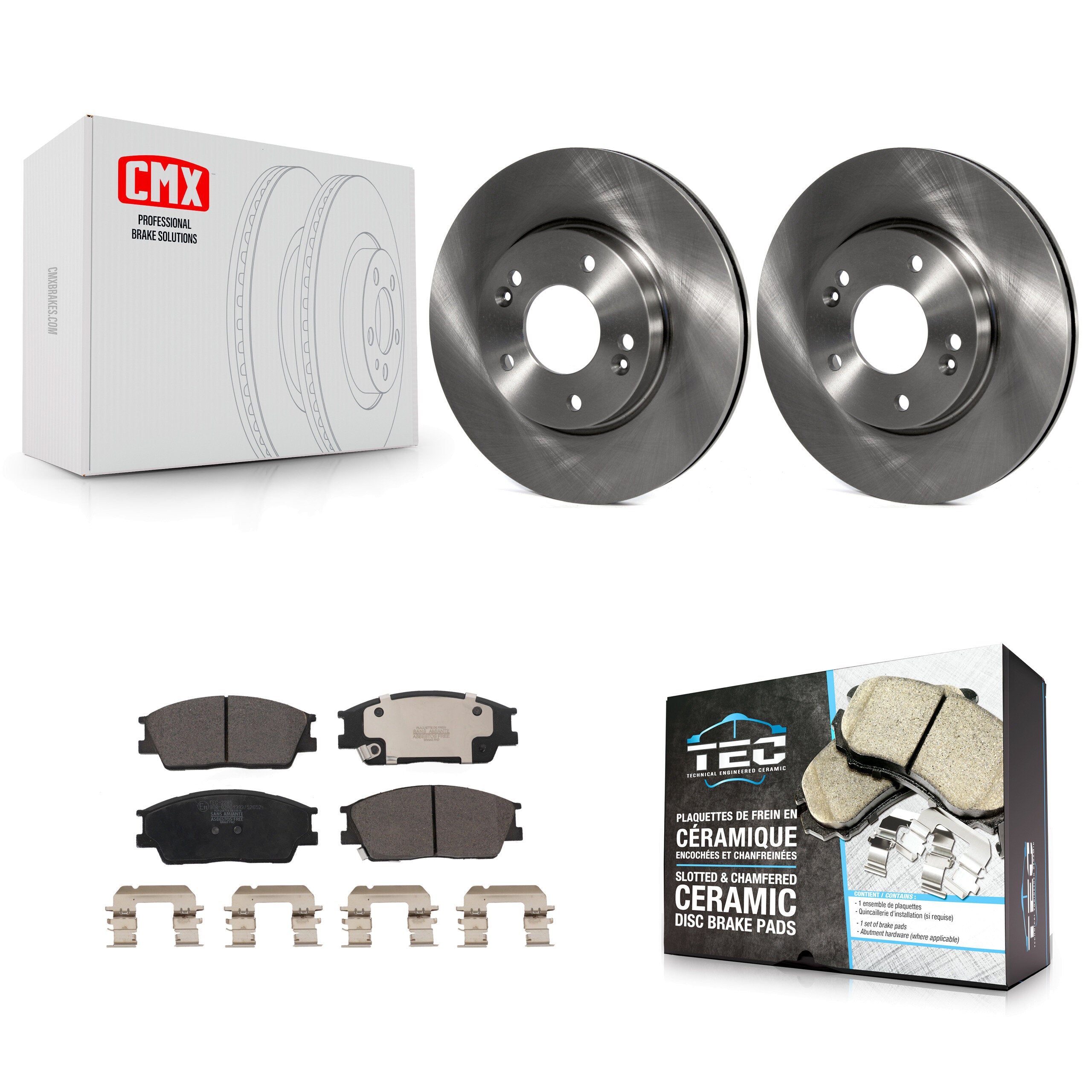 Transit Auto K8T-104140 Disc Brake Kit for 2020-2023 Kia Soul, Hyundai Venue - Front product image